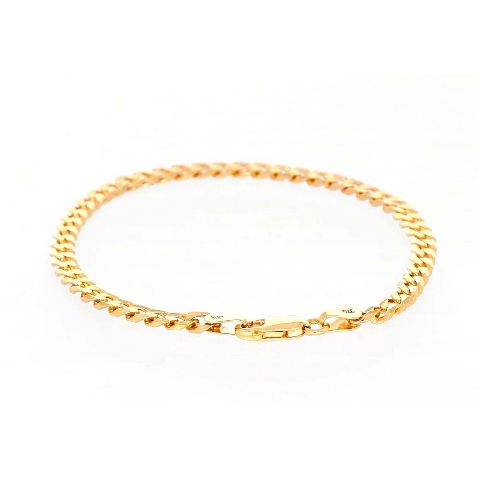 9ct Yellow Gold 19cm Curb Bracelet - Image 37