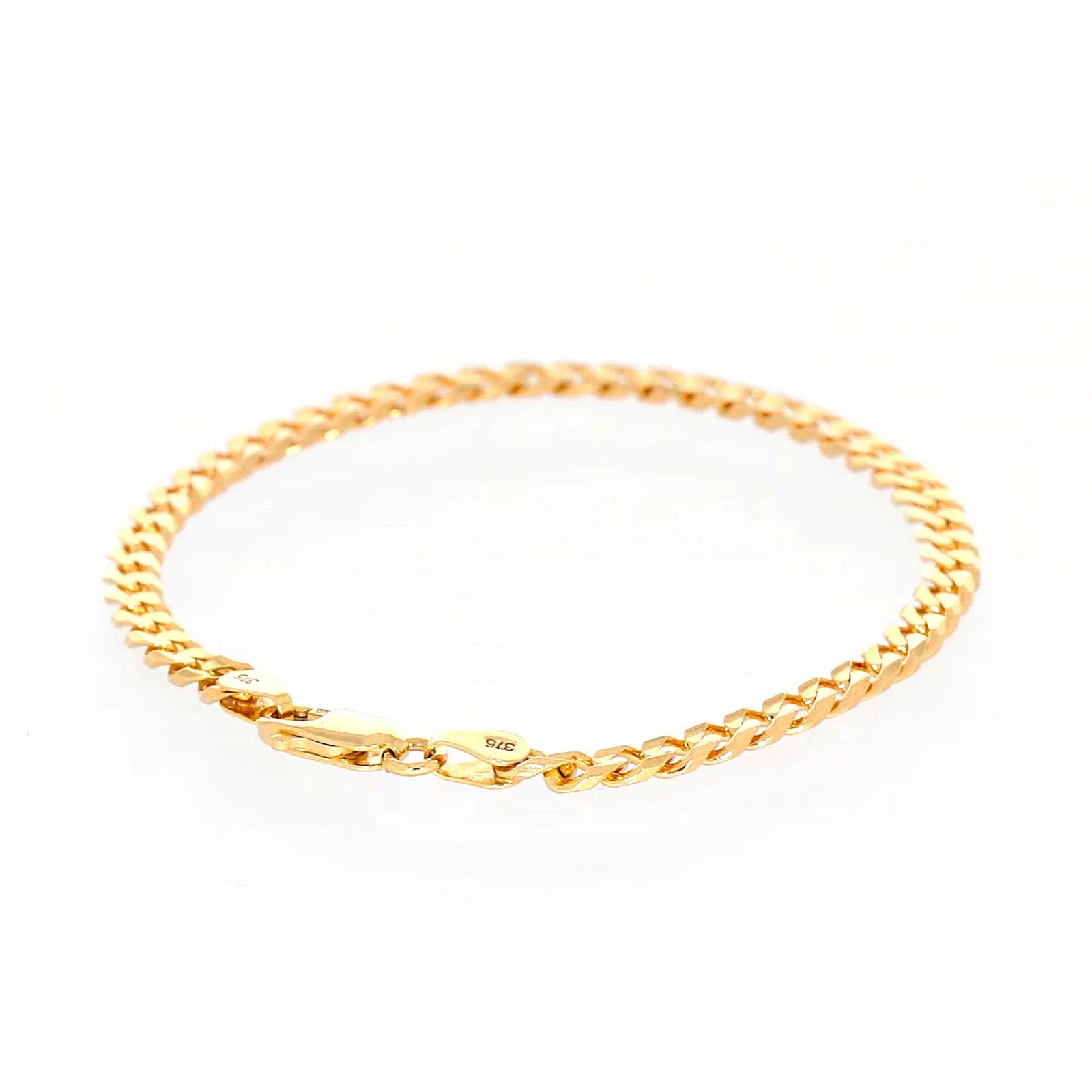 9ct Yellow Gold 19cm Curb Bracelet - Image 44