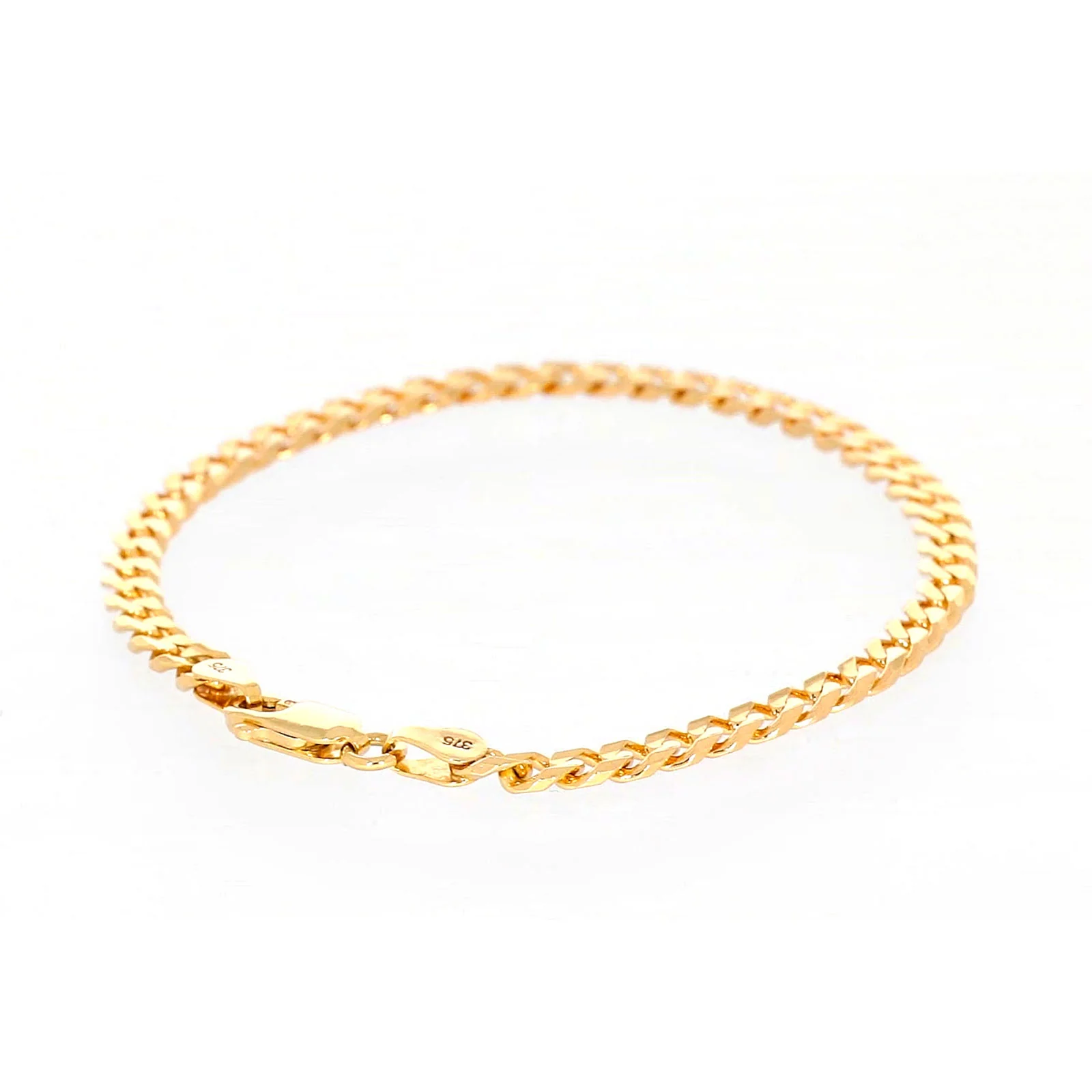 9ct Yellow Gold 19cm Curb Bracelet - Image 45