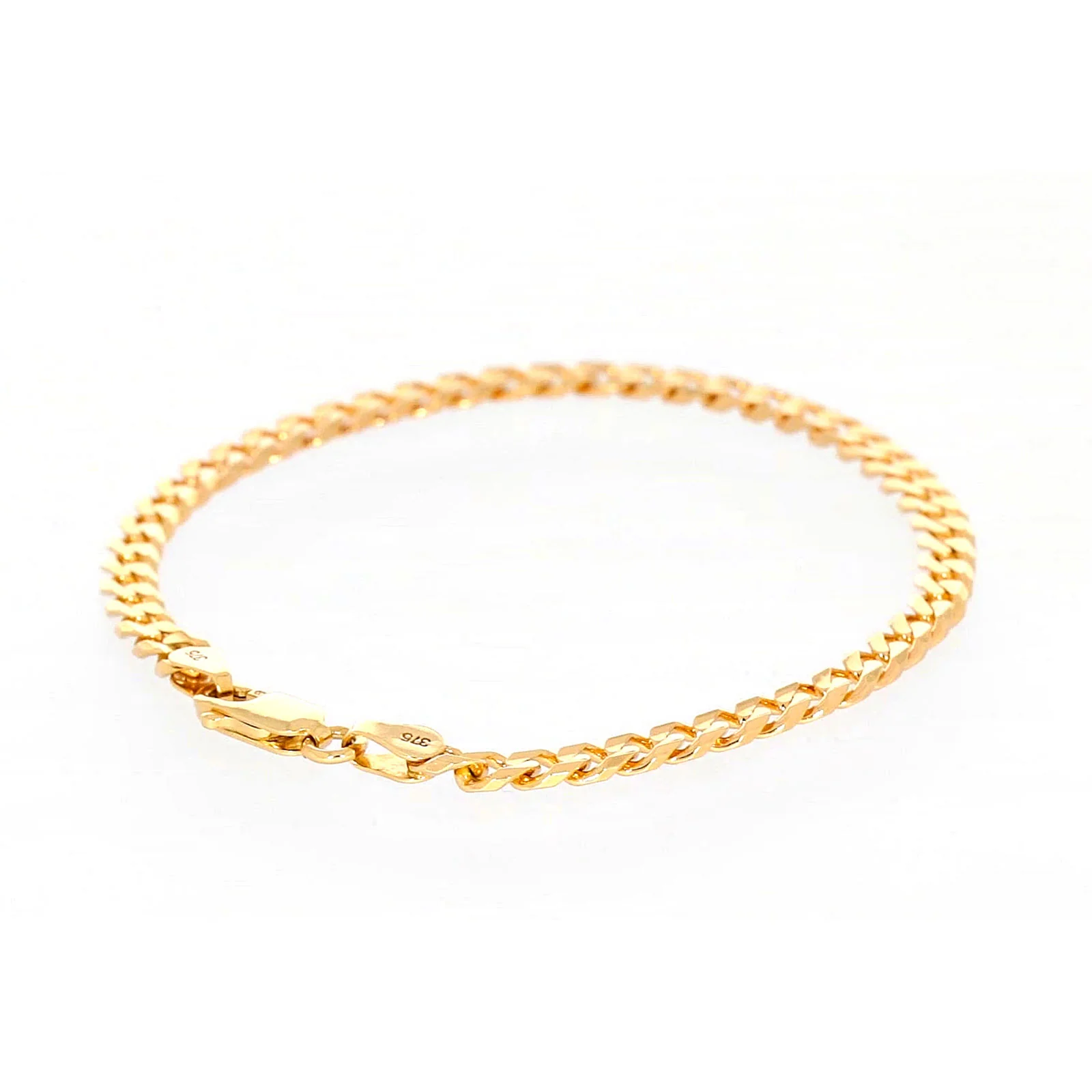 9ct Yellow Gold 19cm Curb Bracelet - Image 46
