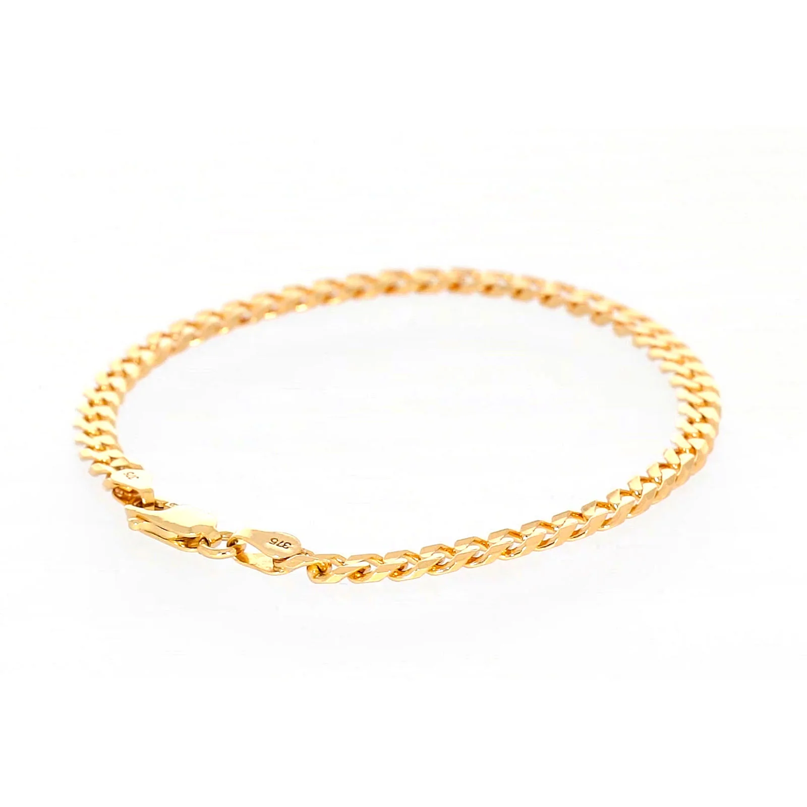 9ct Yellow Gold 19cm Curb Bracelet - Image 47