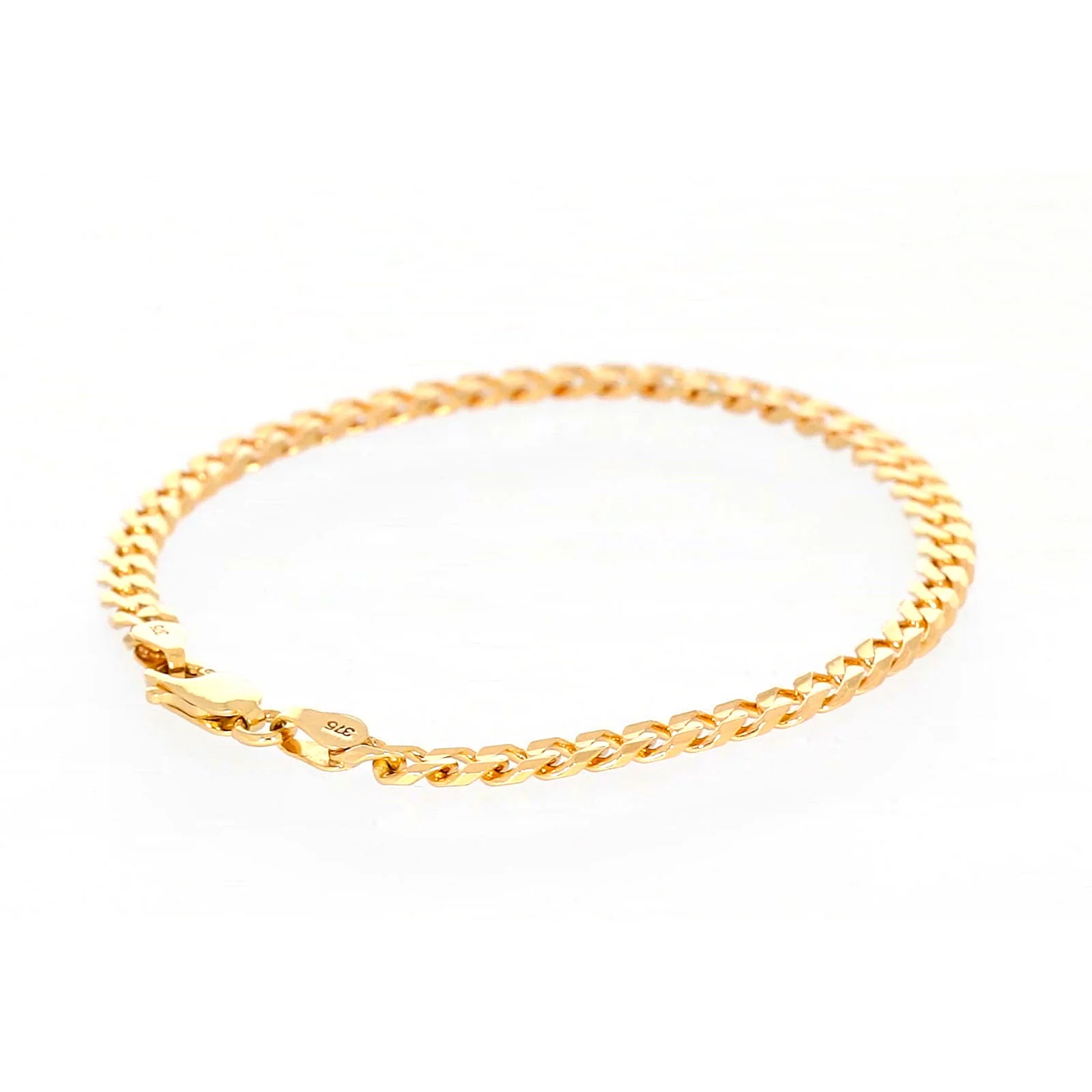 9ct Yellow Gold 19cm Curb Bracelet - Image 48