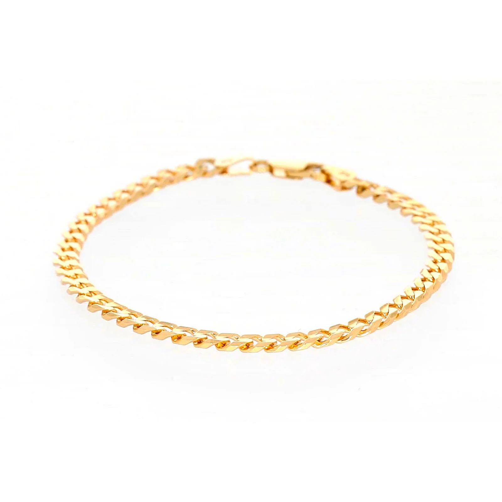 9ct Yellow Gold 19cm Curb Bracelet - Image 5