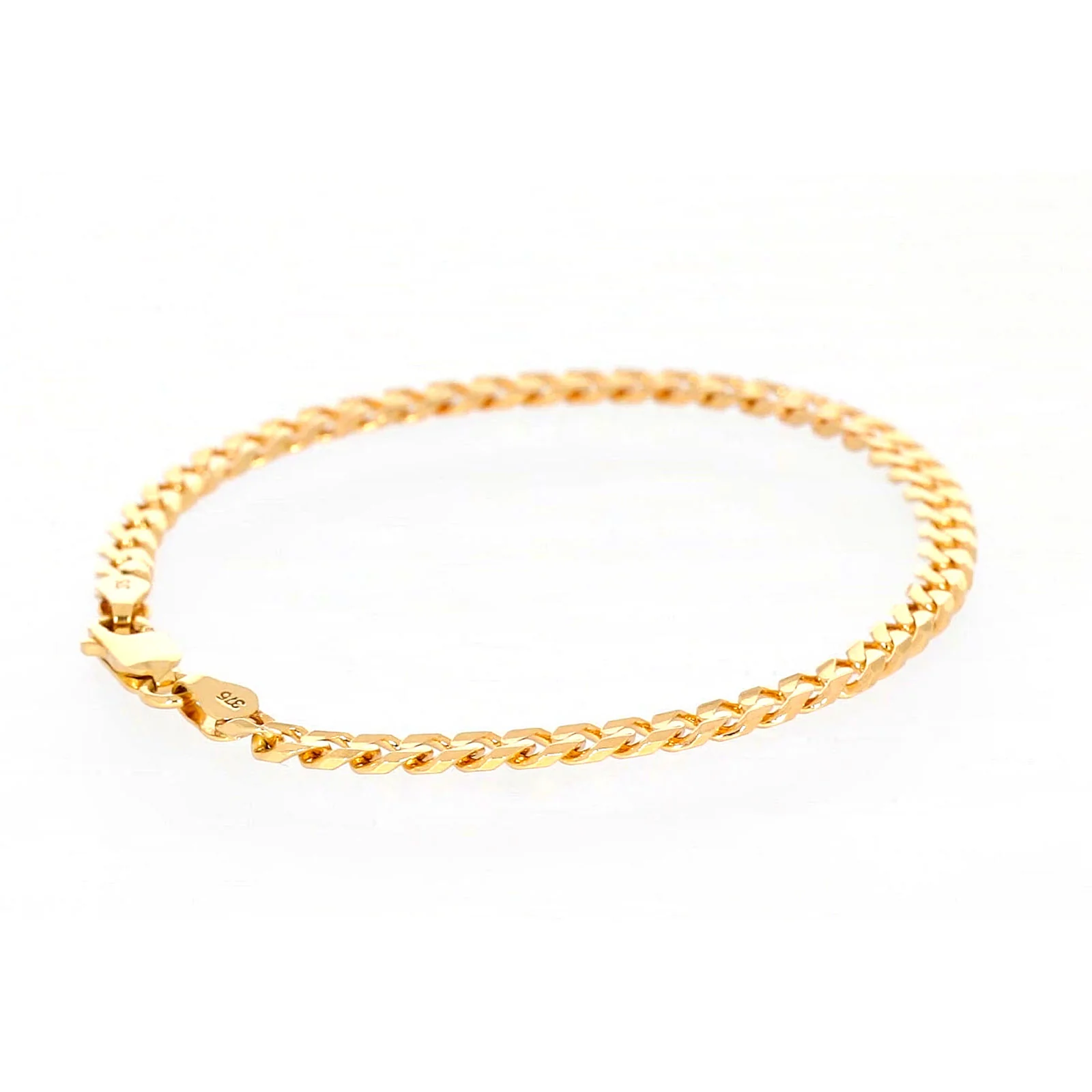 9ct Yellow Gold 19cm Curb Bracelet - Image 51