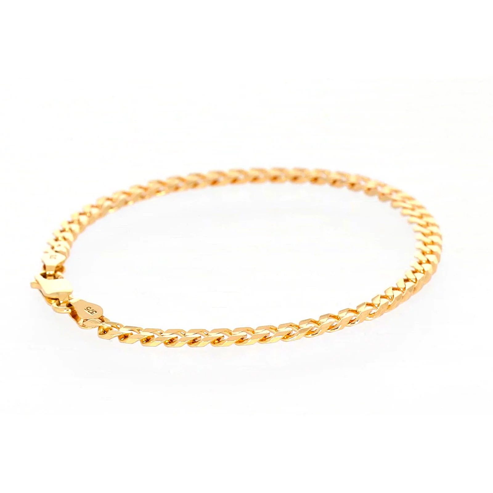 9ct Yellow Gold 19cm Curb Bracelet - Image 52