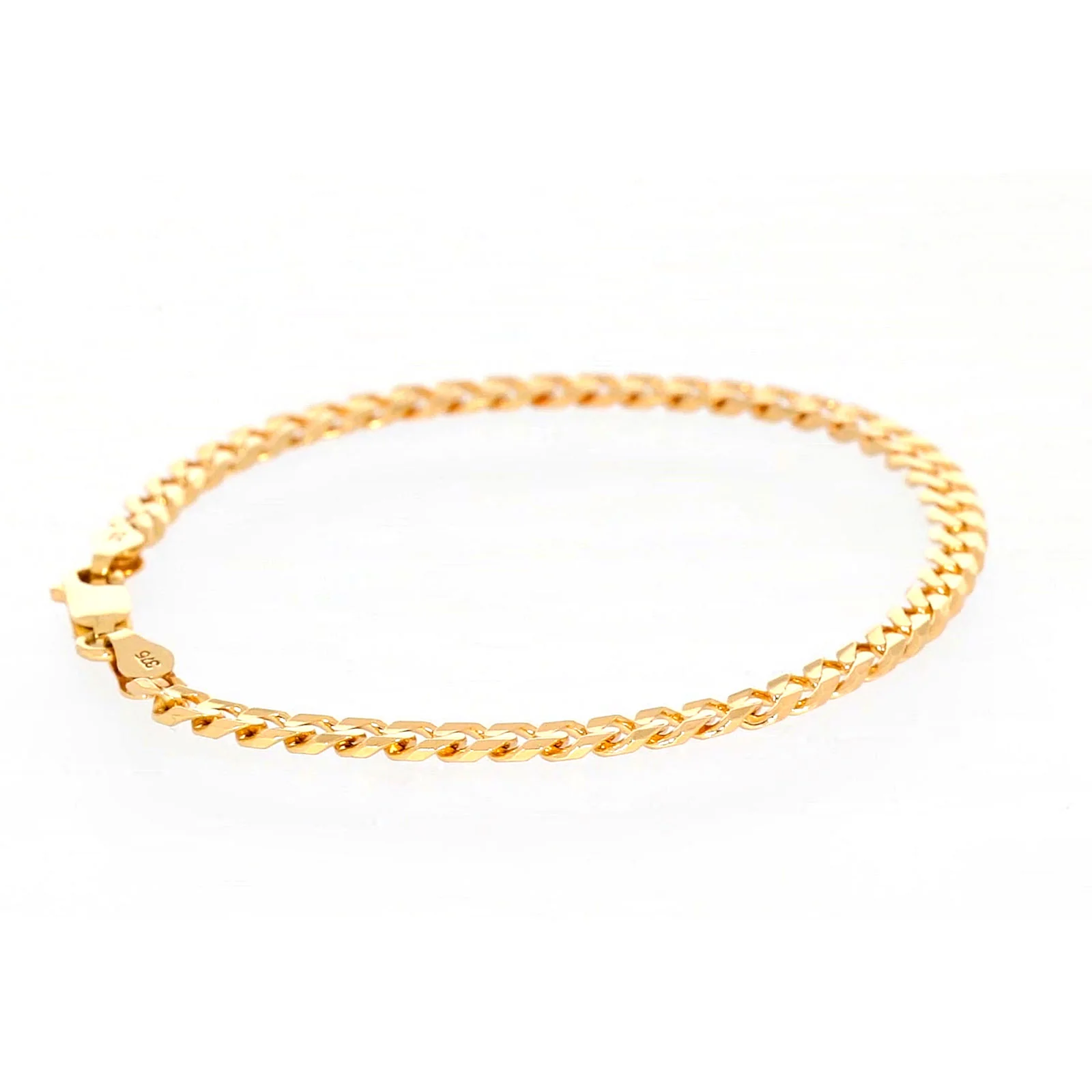 9ct Yellow Gold 19cm Curb Bracelet - Image 54