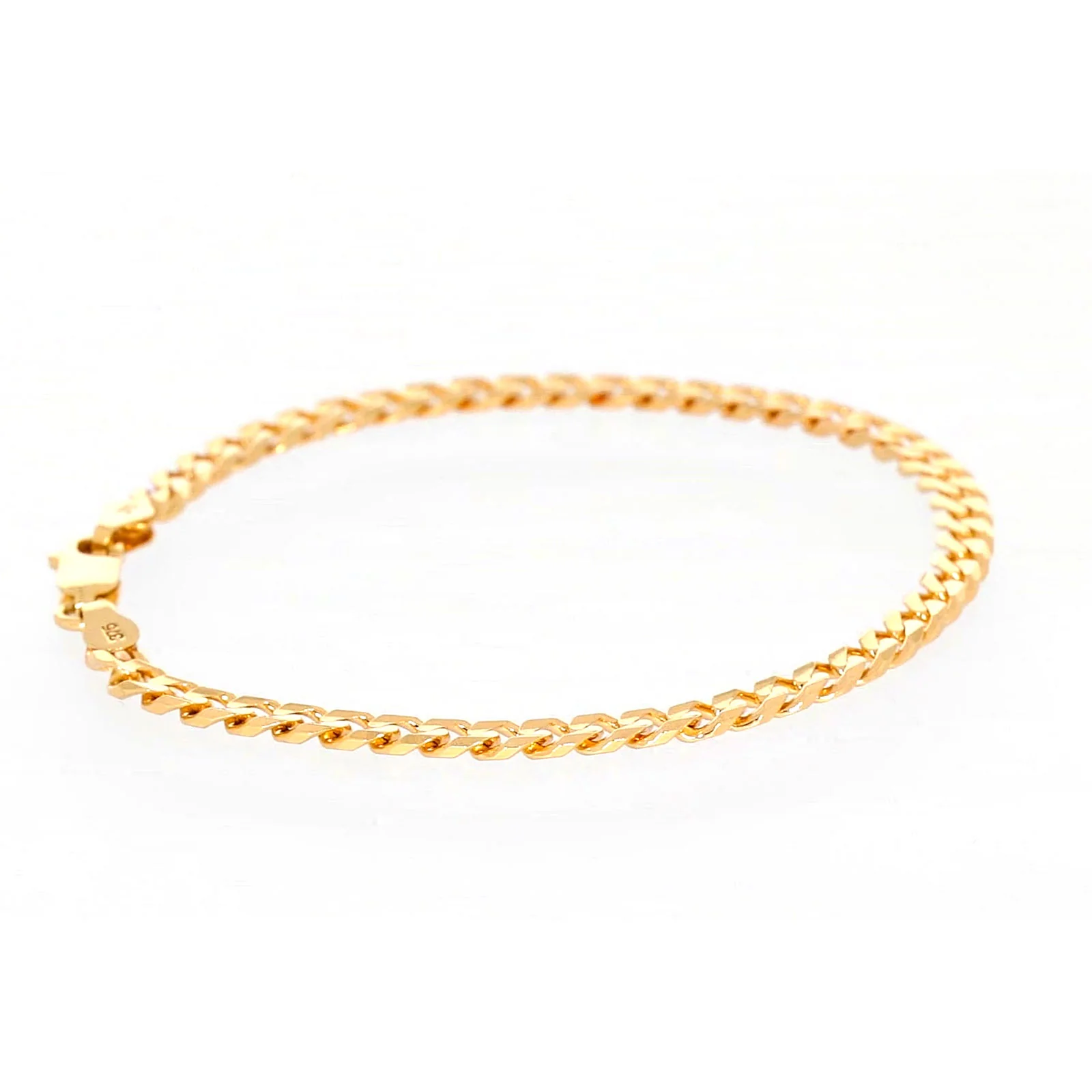 9ct Yellow Gold 19cm Curb Bracelet - Image 56