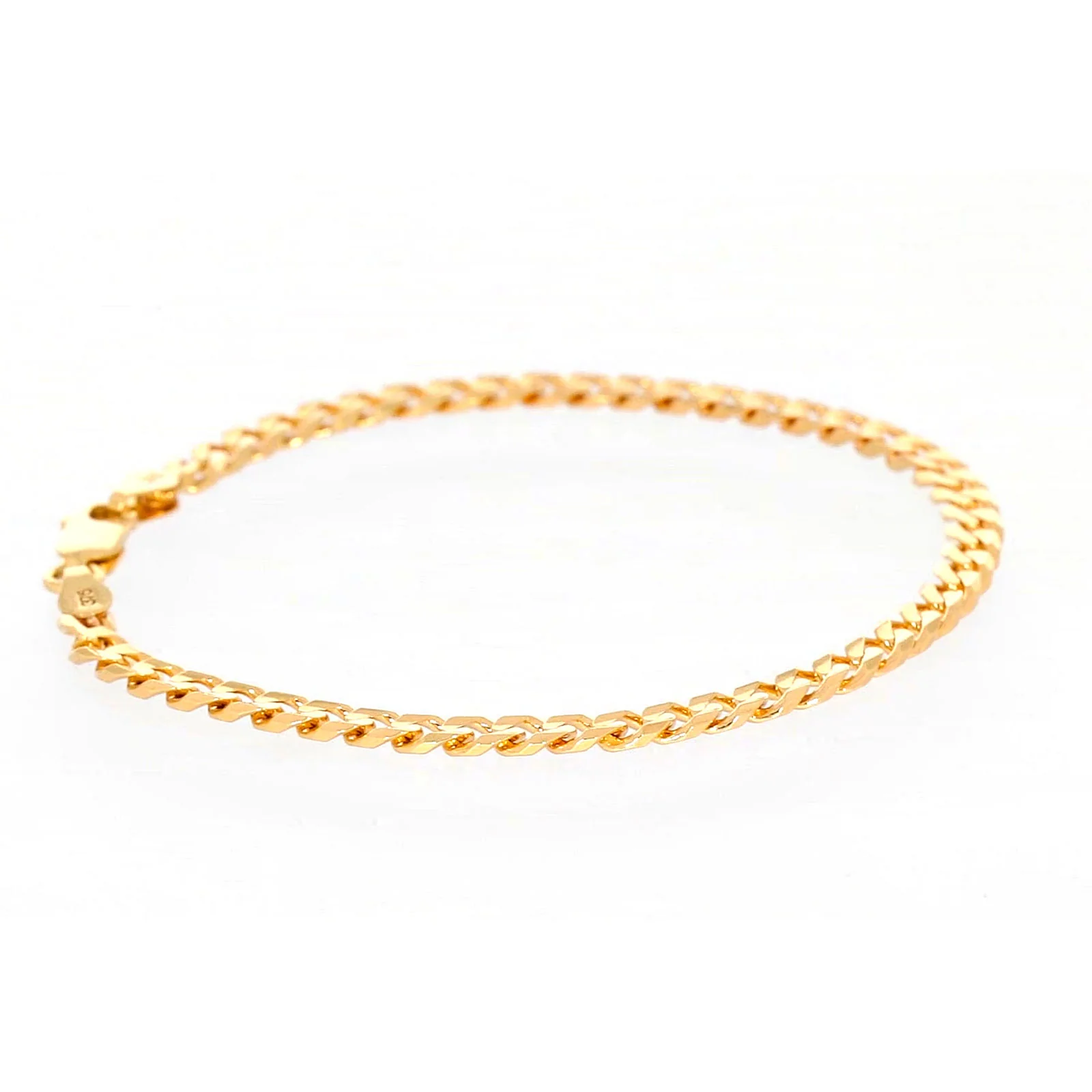 9ct Yellow Gold 19cm Curb Bracelet - Image 58