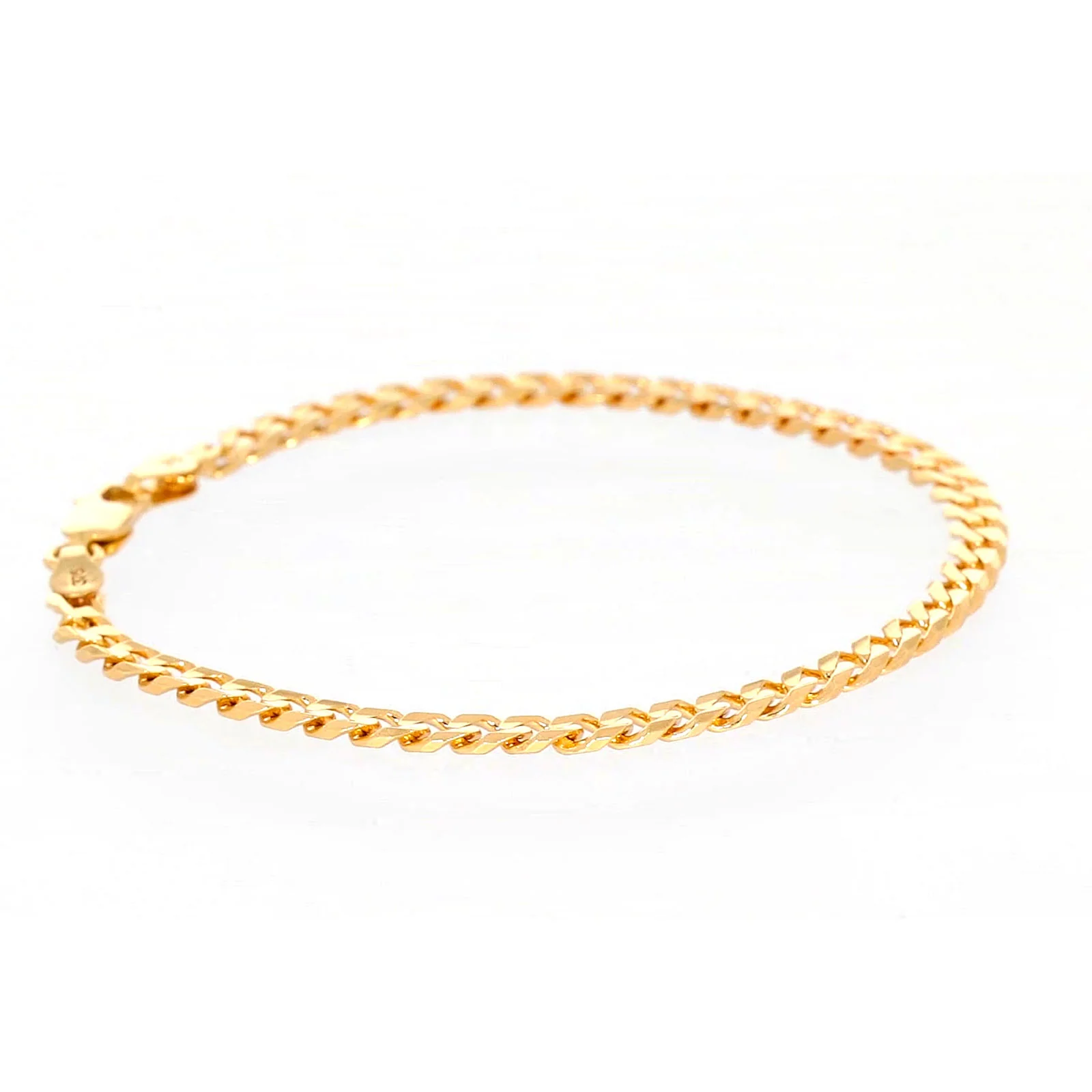 9ct Yellow Gold 19cm Curb Bracelet - Image 59