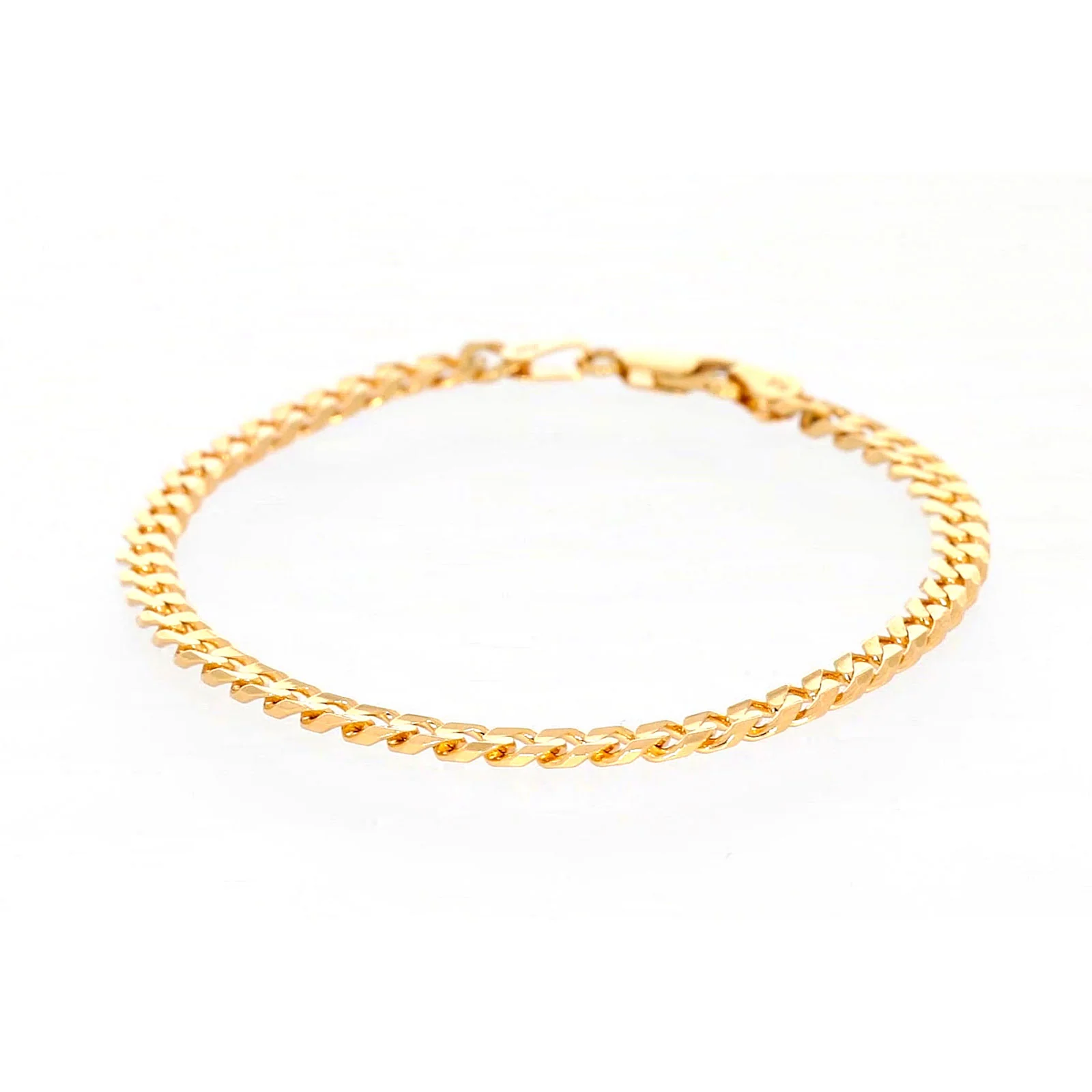 9ct Yellow Gold 19cm Curb Bracelet - Image 6