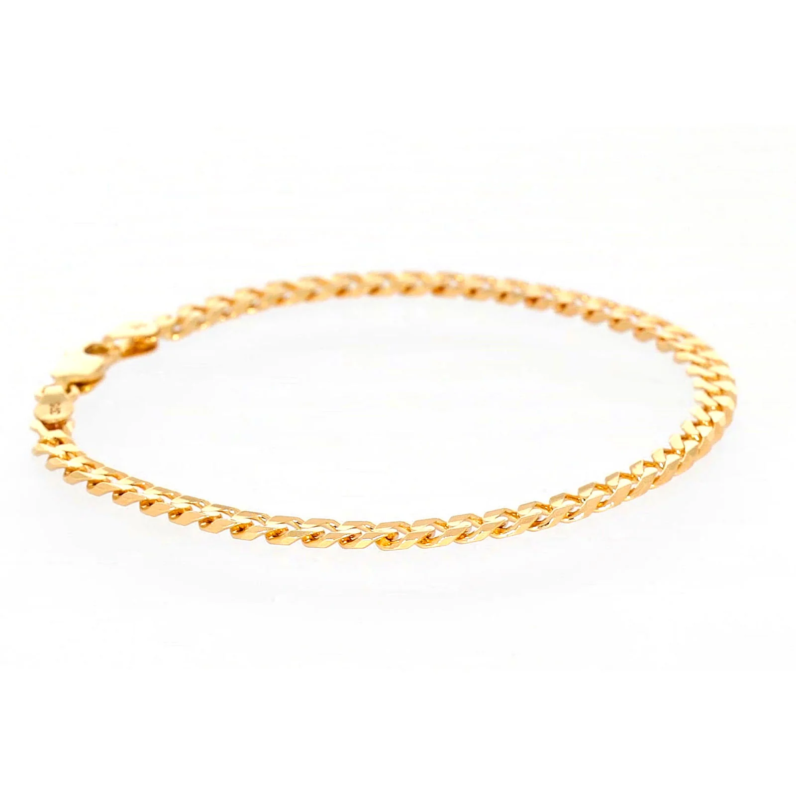 9ct Yellow Gold 19cm Curb Bracelet - Image 60