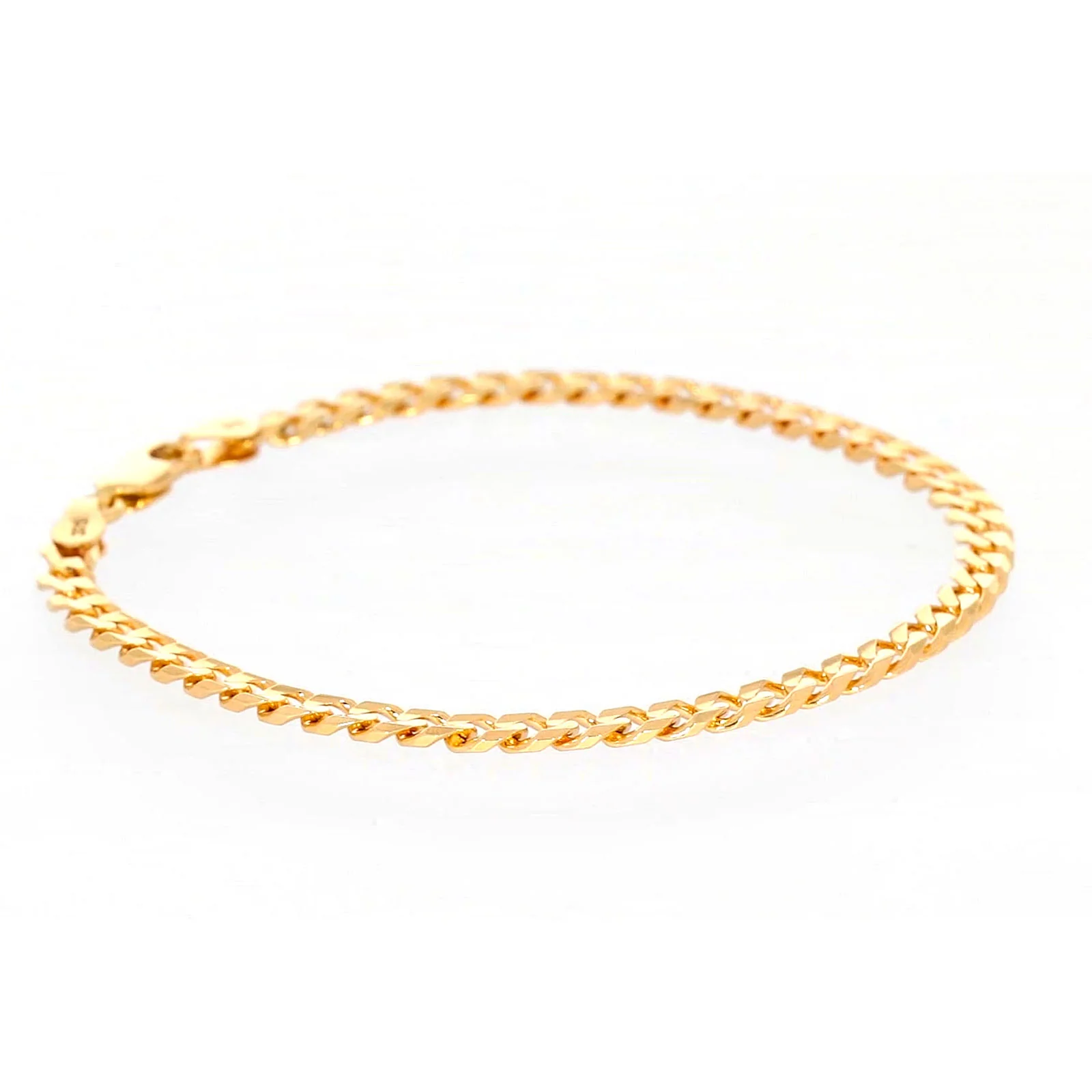 9ct Yellow Gold 19cm Curb Bracelet - Image 62