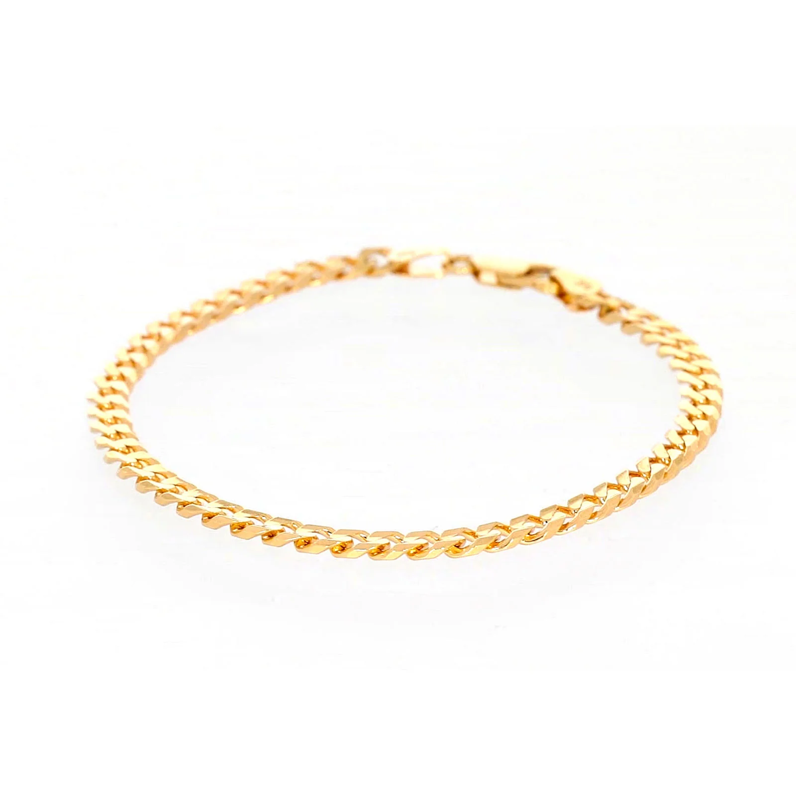 9ct Yellow Gold 19cm Curb Bracelet - Image 7