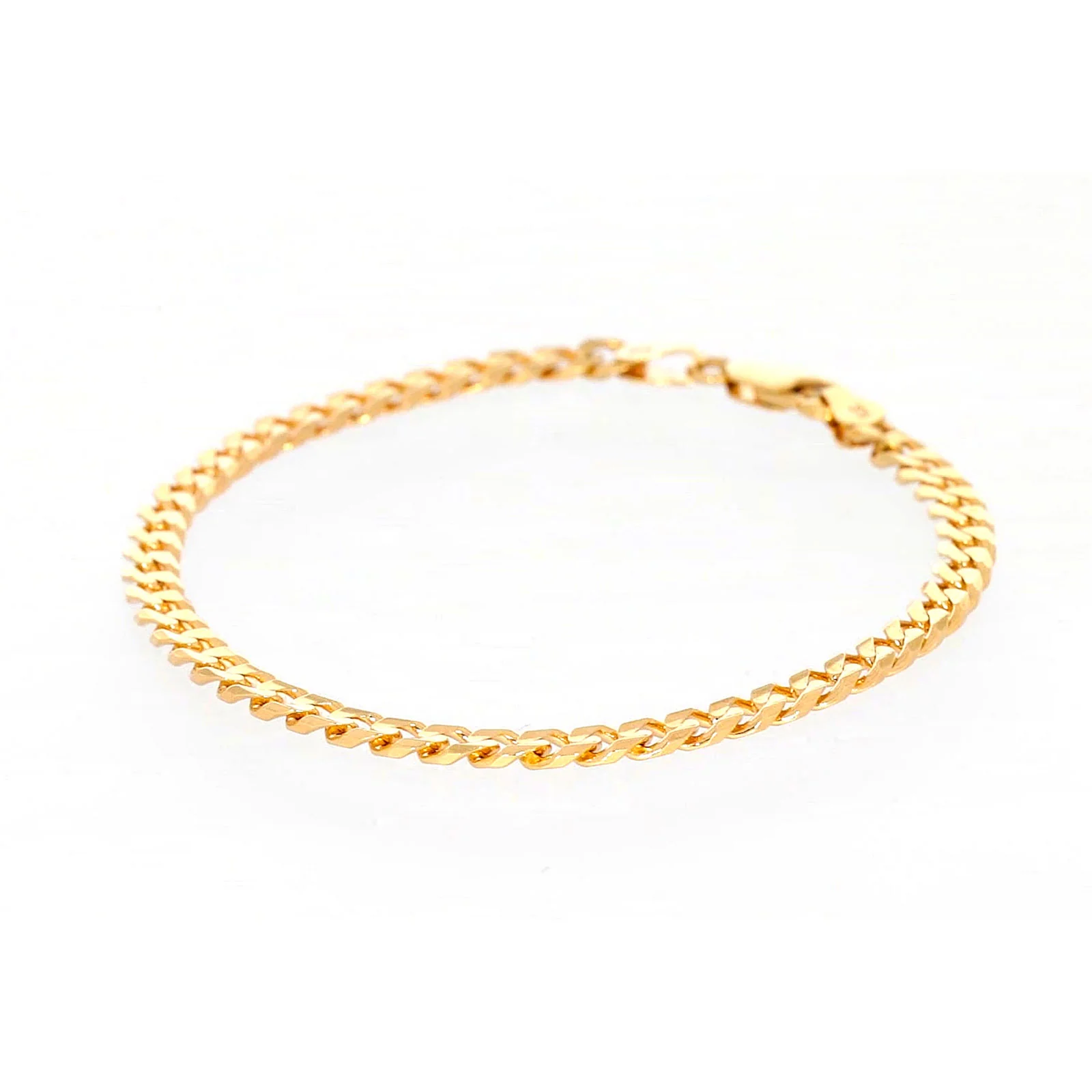 9ct Yellow Gold 19cm Curb Bracelet - Image 9