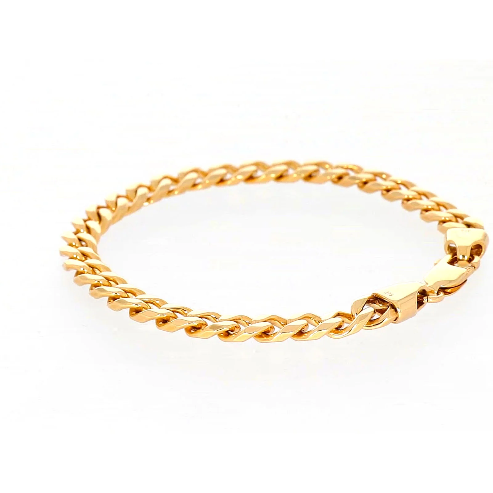 9ct Yellow Gold 21cm Curb Bracelet - Image 24