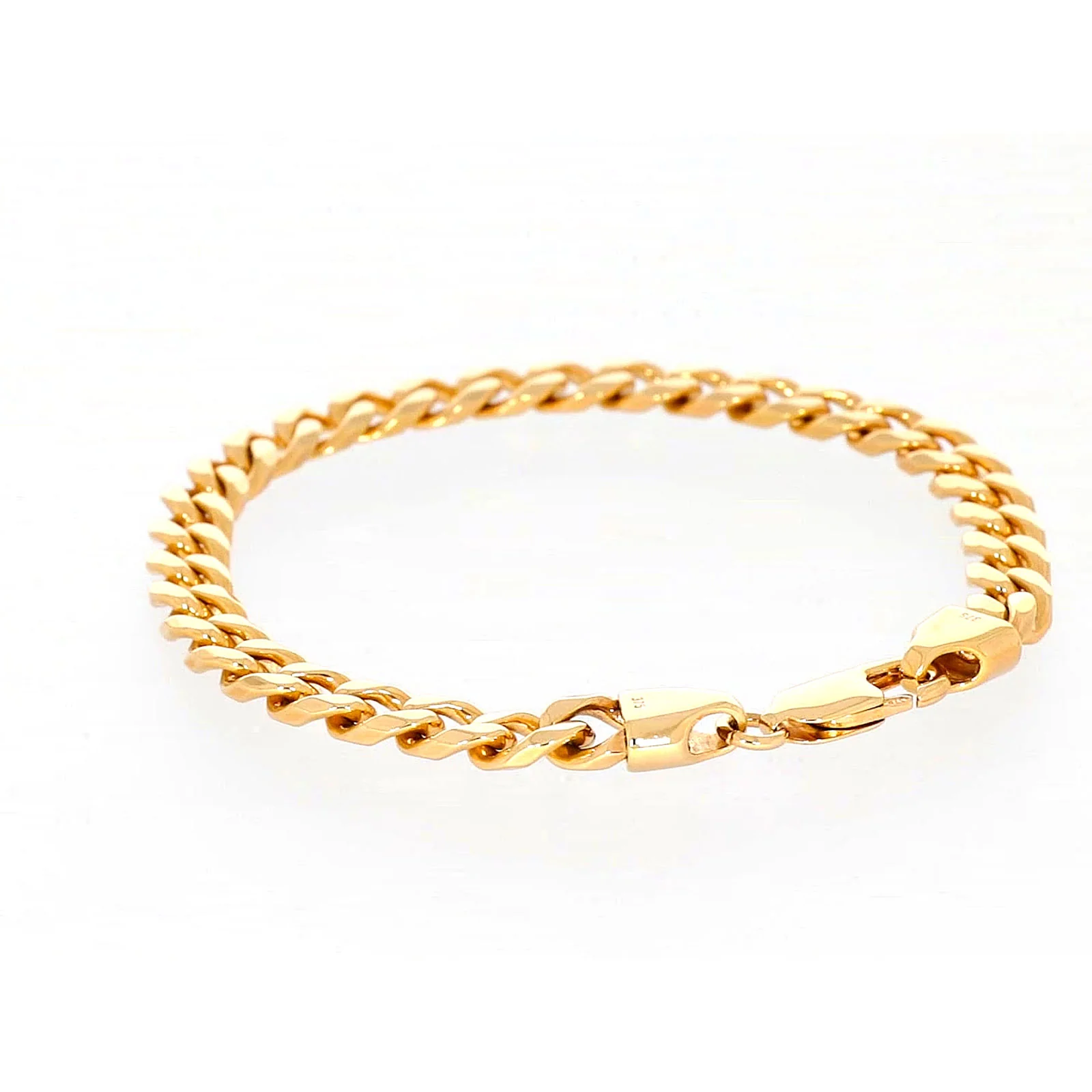 9ct Yellow Gold 21cm Curb Bracelet - Image 30