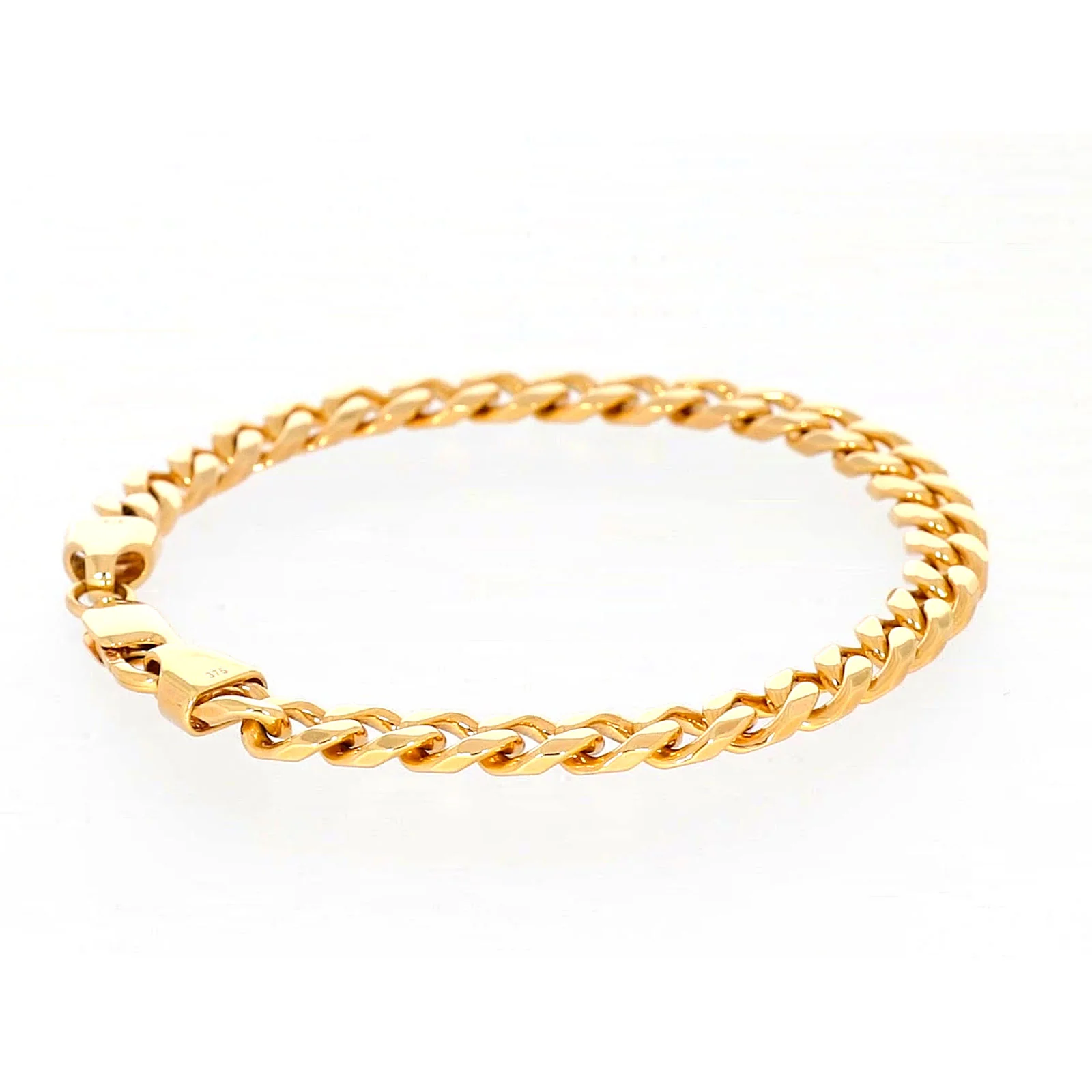 9ct Yellow Gold 21cm Curb Bracelet - Image 50