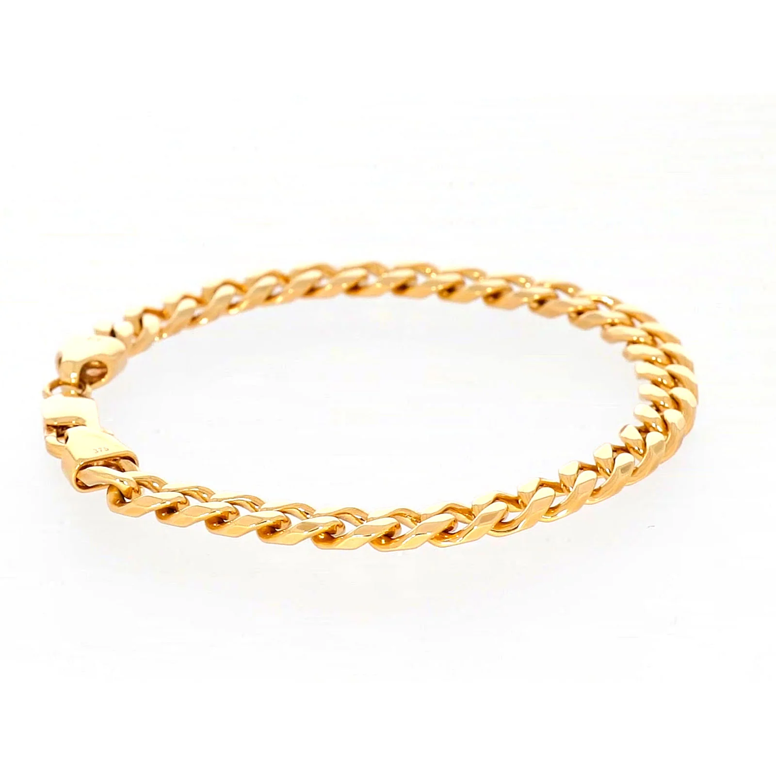 9ct Yellow Gold 21cm Curb Bracelet - Image 53