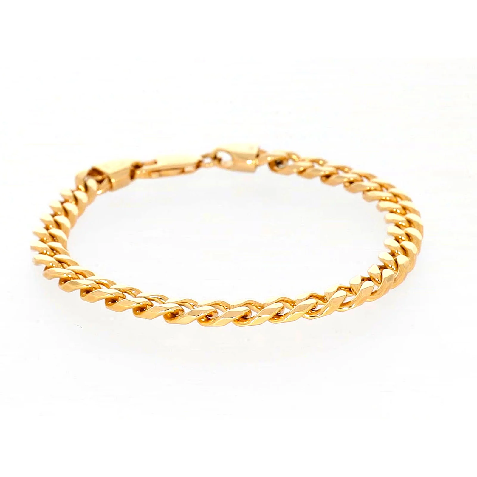 9ct Yellow Gold 21cm Curb Bracelet - Image 69