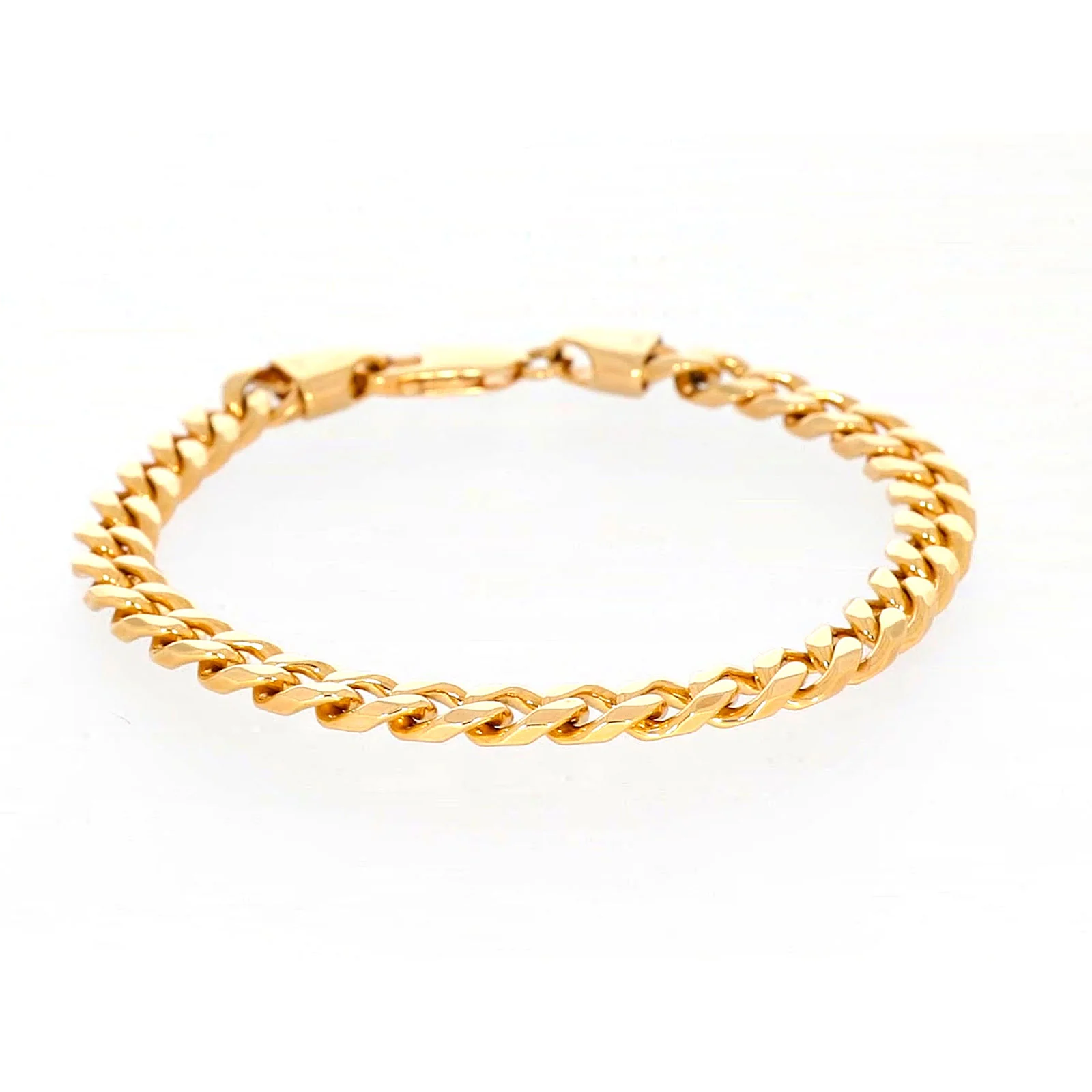 9ct Yellow Gold 21cm Curb Bracelet - Image 71