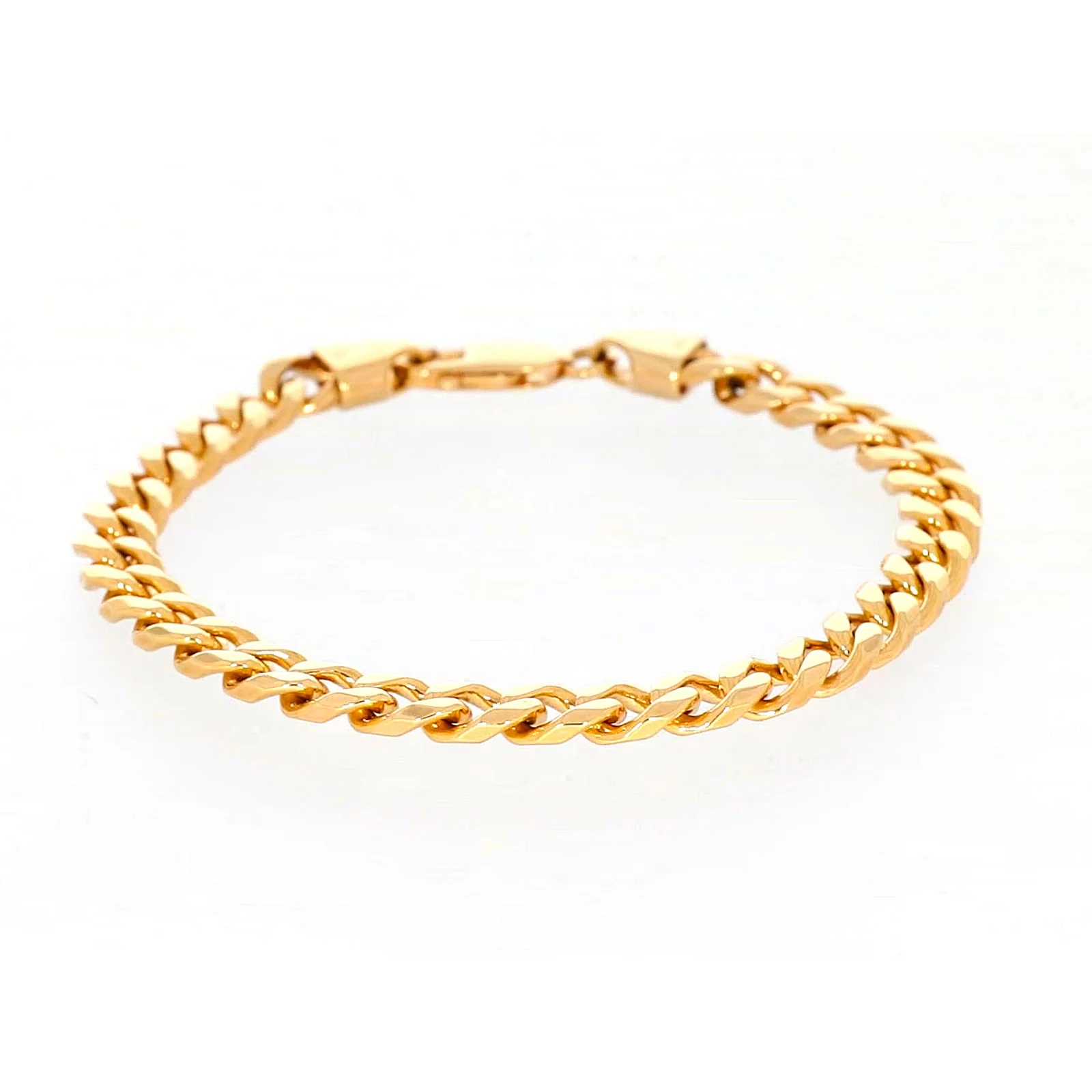 9ct Yellow Gold 21cm Curb Bracelet - Image 72