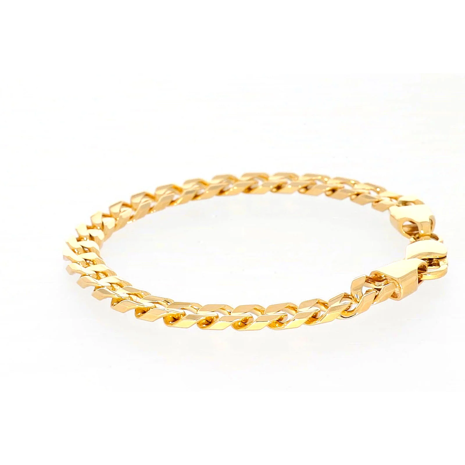 9ct Yellow Gold 23cm Curb Bracelet - Image 23