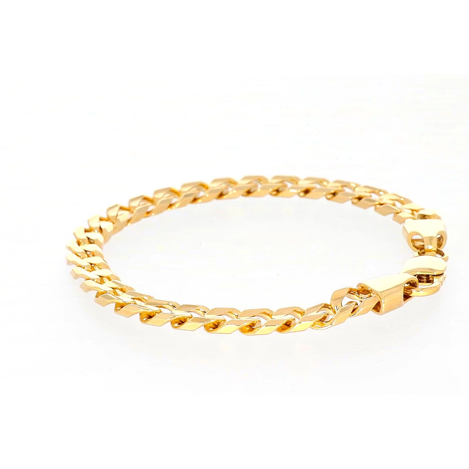 9ct Yellow Gold 23cm Curb Bracelet - Image 25