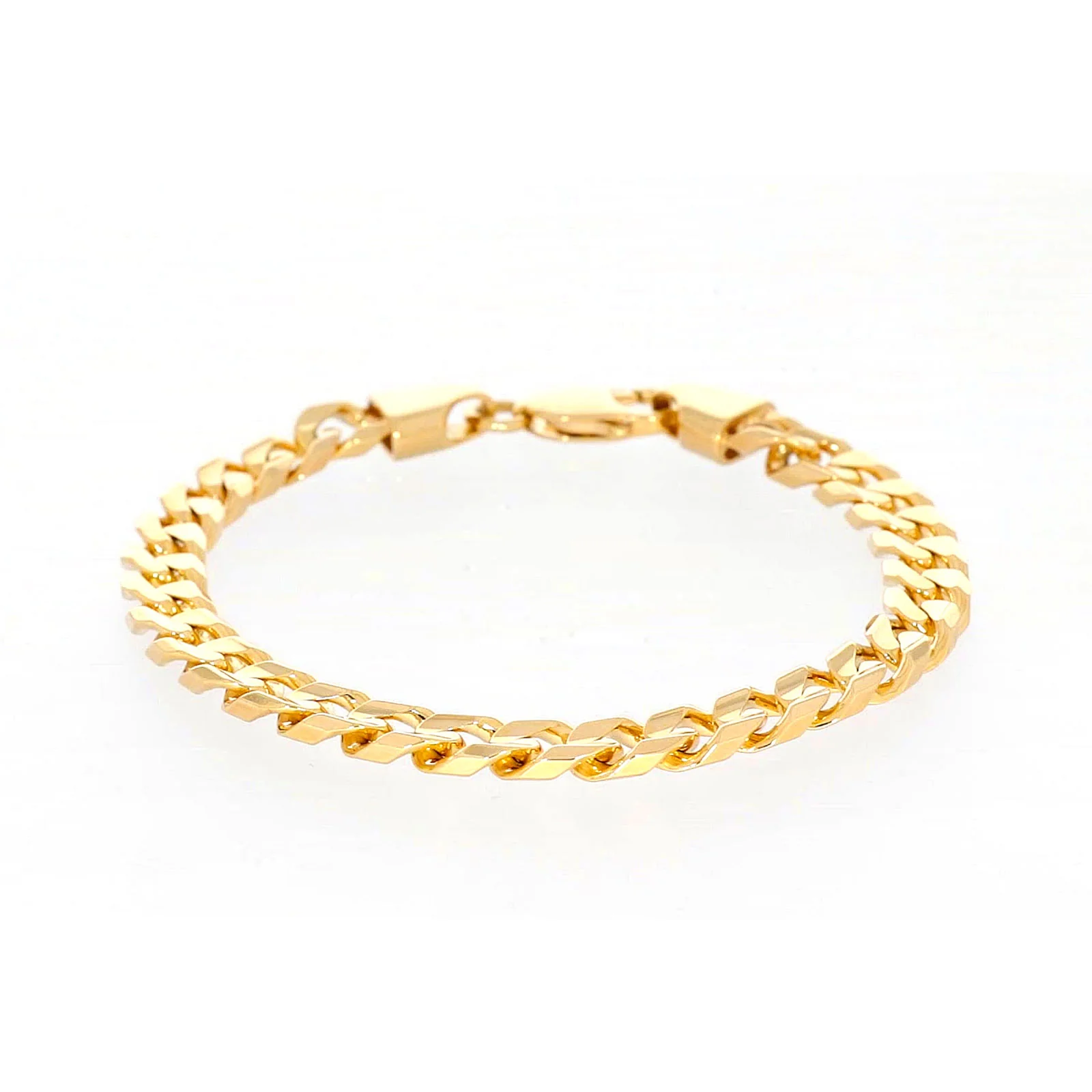 9ct Yellow Gold 23cm Curb Bracelet - Image 3