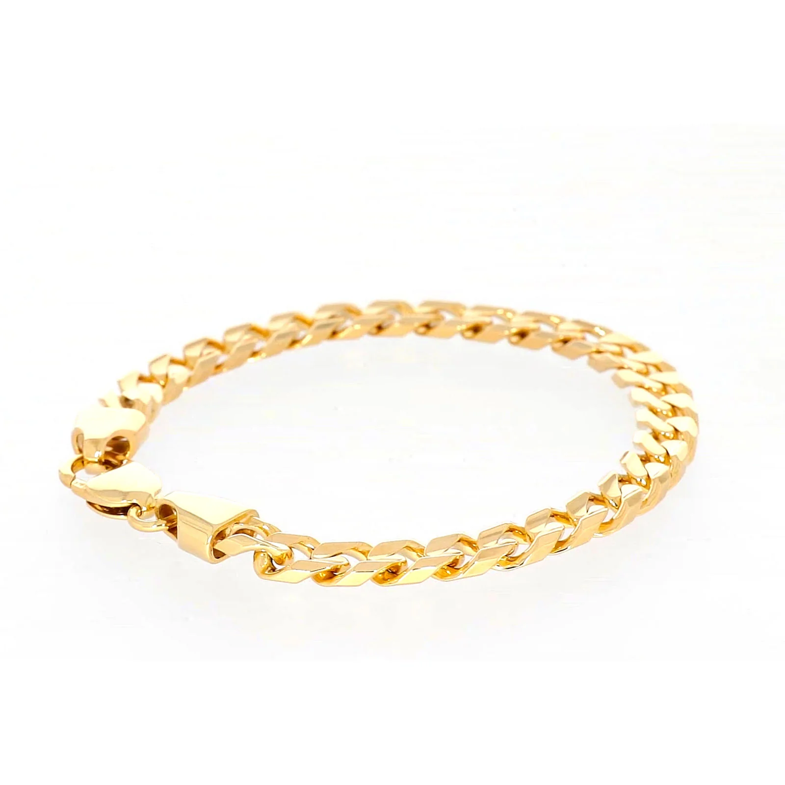 9ct Yellow Gold 23cm Curb Bracelet - Image 51