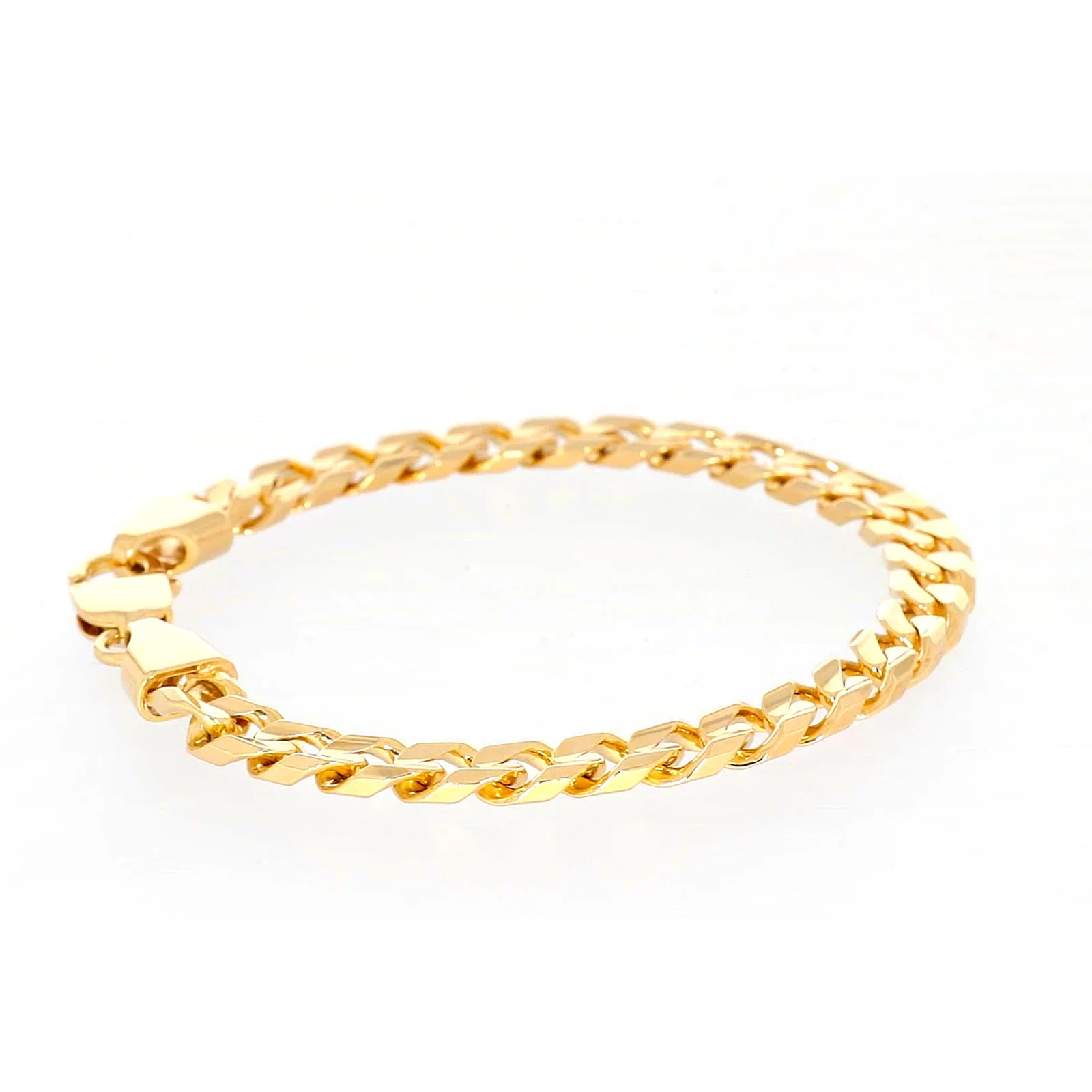 9ct Yellow Gold 23cm Curb Bracelet - Image 56