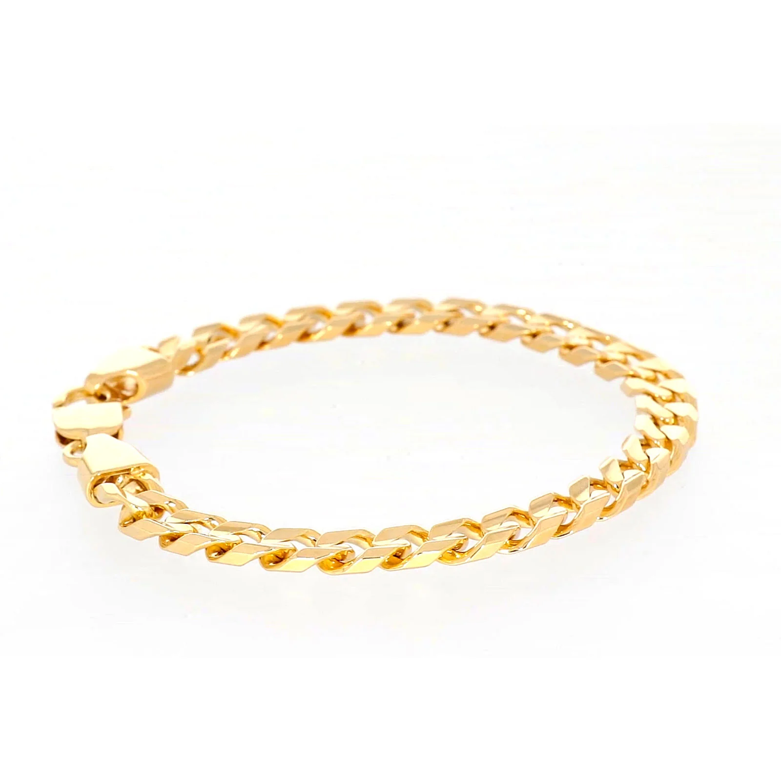 9ct Yellow Gold 23cm Curb Bracelet - Image 57