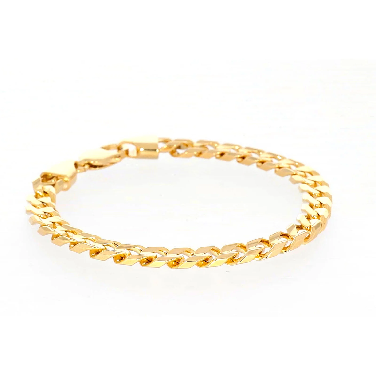 9ct Yellow Gold 23cm Curb Bracelet - Image 67