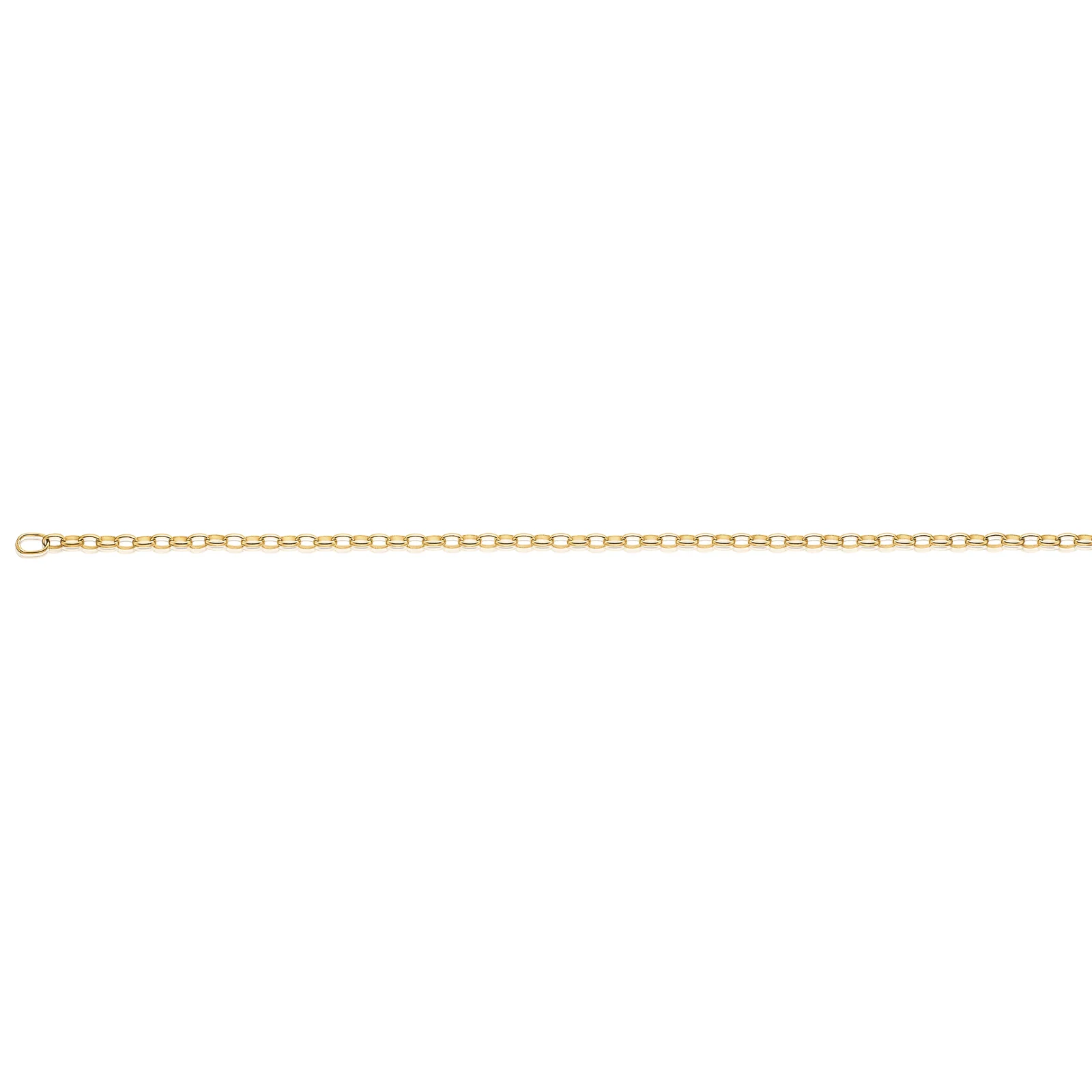 9ct Yellow Gold 19cm Oval Belcher Bracelet