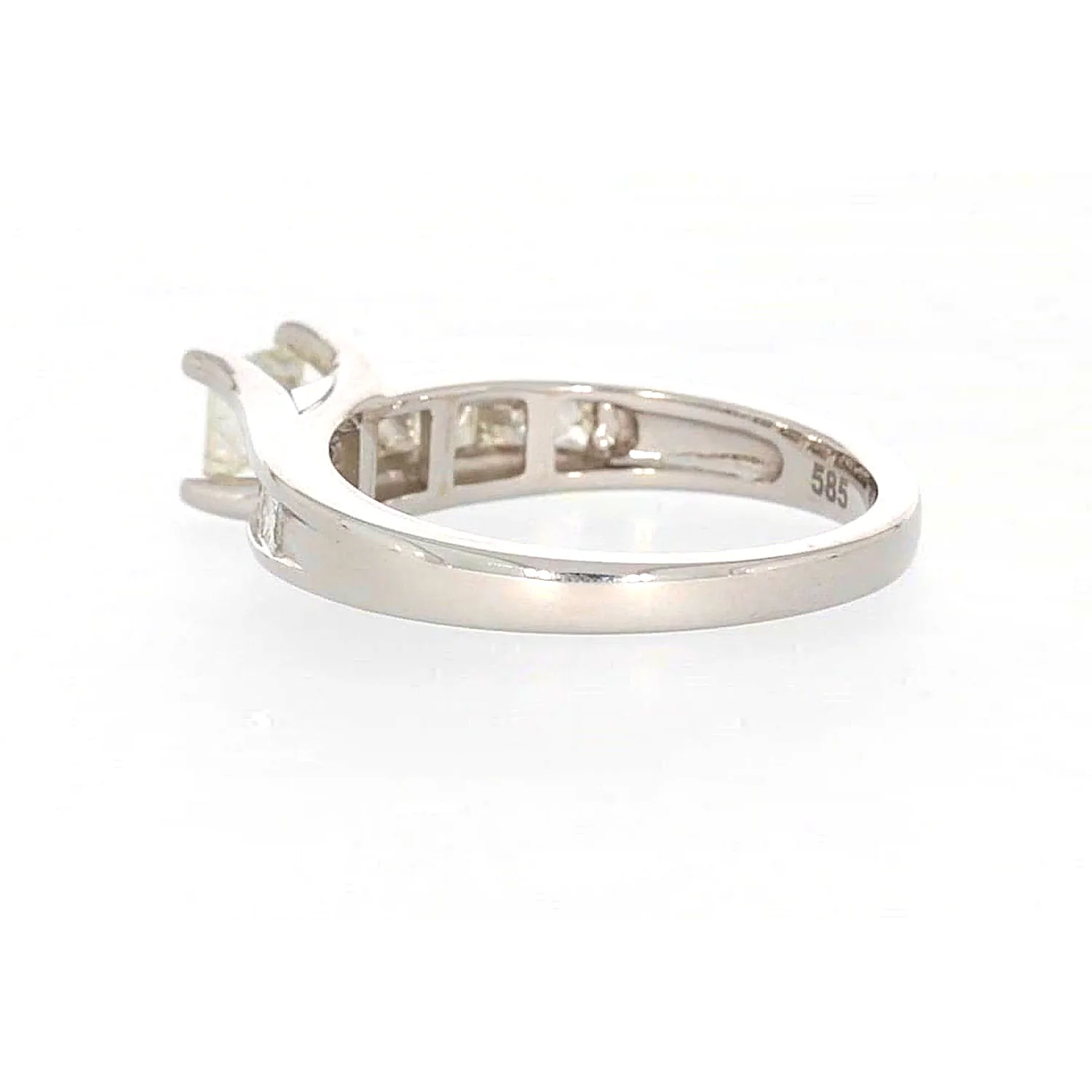 New York 14ct White Gold Princess Cut with 1 CARAT tw of Diamonds Ring - Image 29