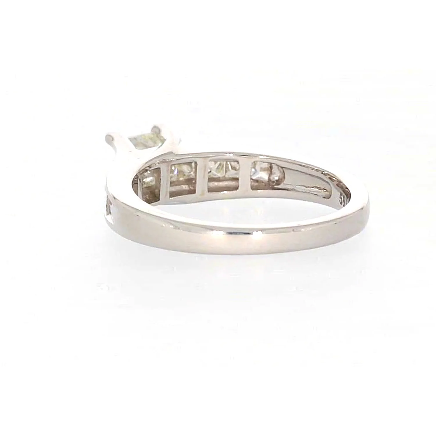 New York 14ct White Gold Princess Cut with 1 CARAT tw of Diamonds Ring - Image 32