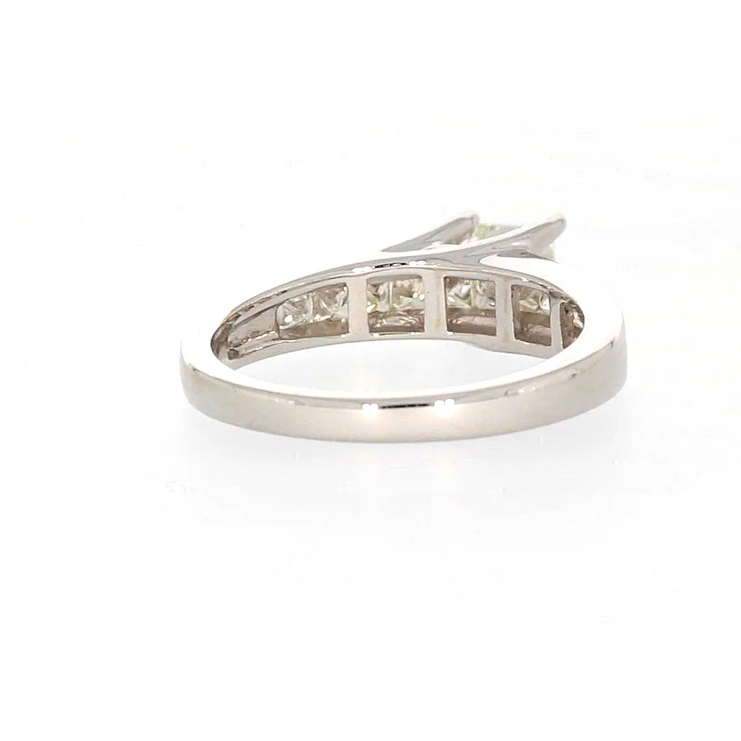 New York 14ct White Gold Princess Cut with 1 CARAT tw of Diamonds Ring - Image 44
