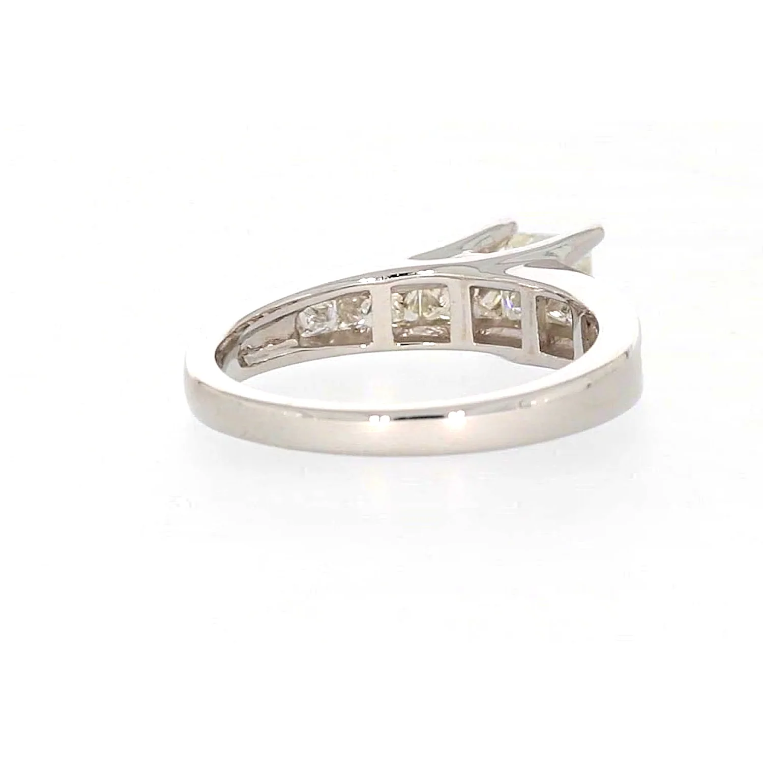 New York 14ct White Gold Princess Cut with 1 CARAT tw of Diamonds Ring - Image 45