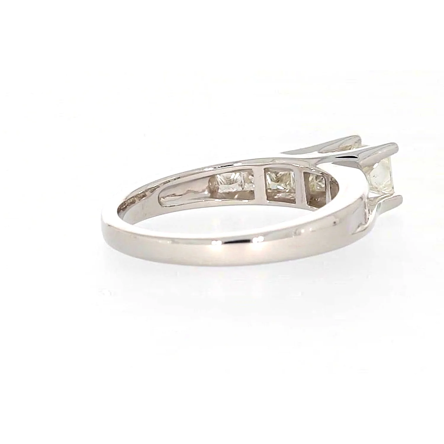 New York 14ct White Gold Princess Cut with 1 CARAT tw of Diamonds Ring - Image 50