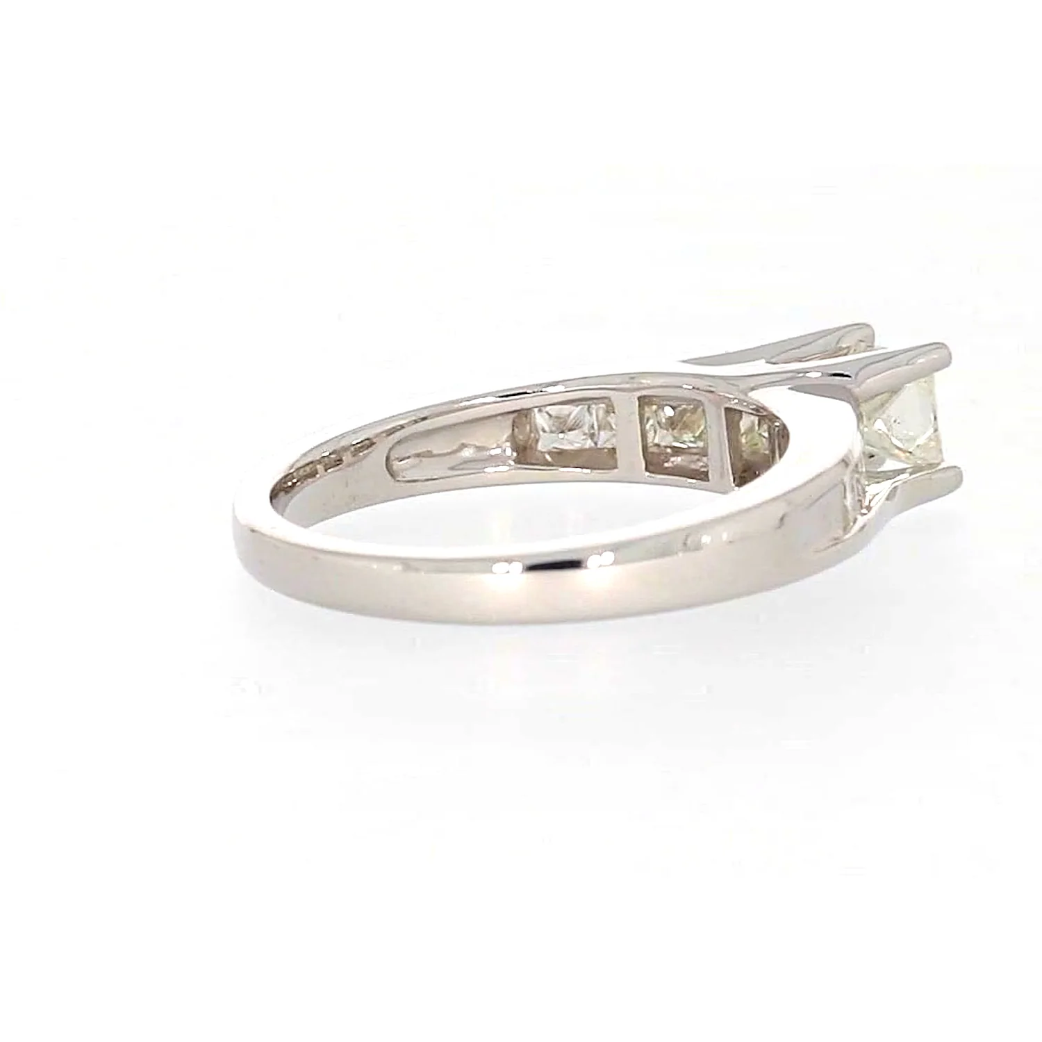 New York 14ct White Gold Princess Cut with 1 CARAT tw of Diamonds Ring - Image 51