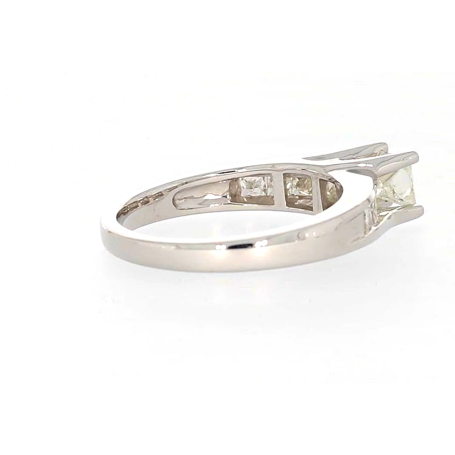 New York 14ct White Gold Princess Cut with 1 CARAT tw of Diamonds Ring - Image 52