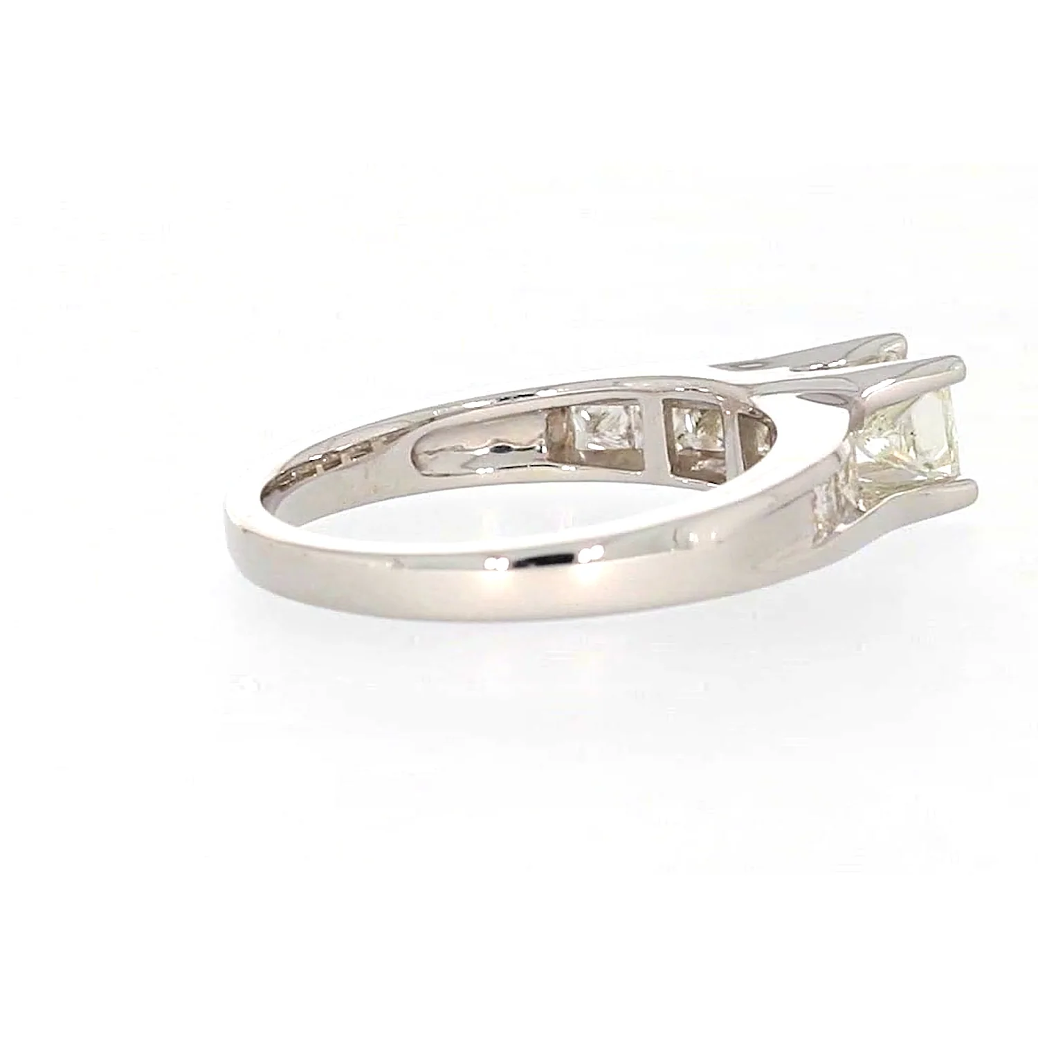 New York 14ct White Gold Princess Cut with 1 CARAT tw of Diamonds Ring - Image 53