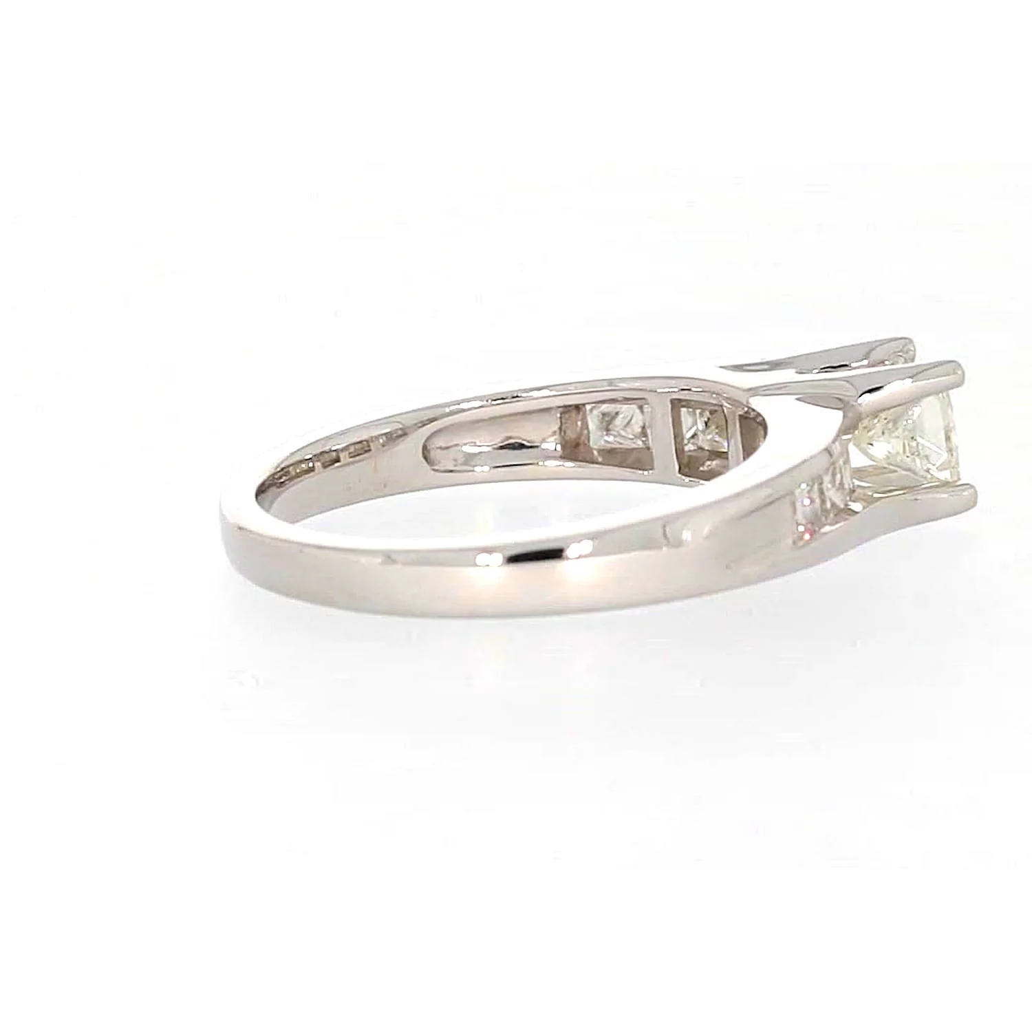 New York 14ct White Gold Princess Cut with 1 CARAT tw of Diamonds Ring - Image 54