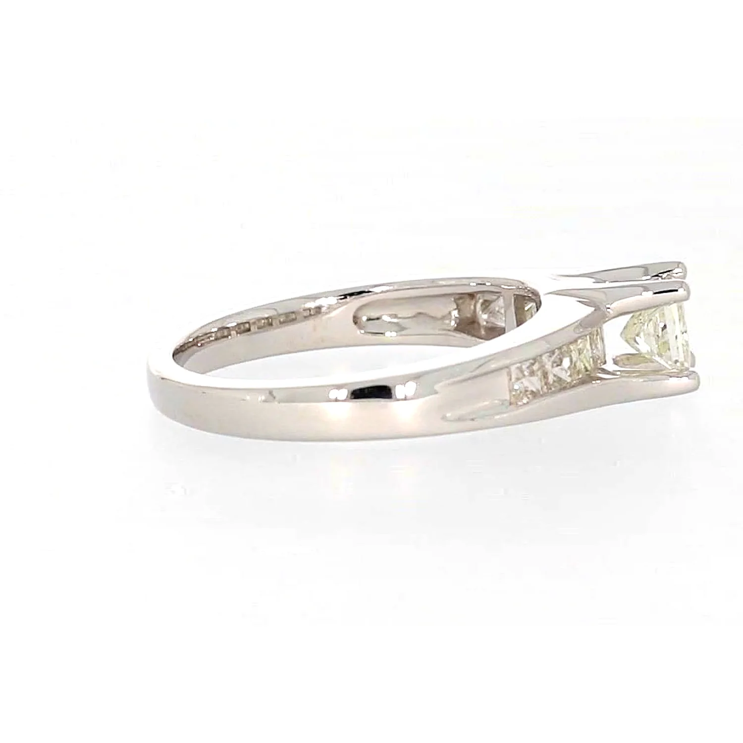 New York 14ct White Gold Princess Cut with 1 CARAT tw of Diamonds Ring - Image 58