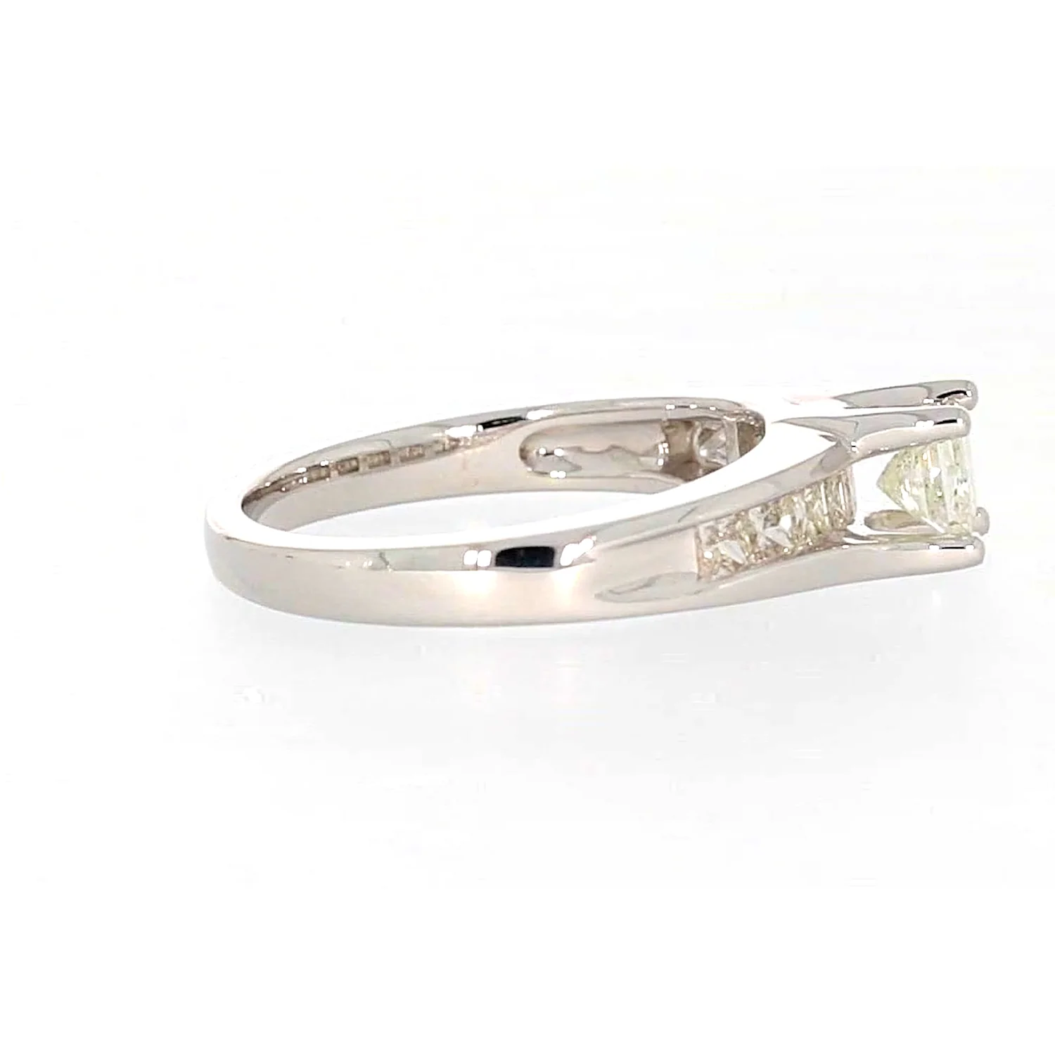 New York 14ct White Gold Princess Cut with 1 CARAT tw of Diamonds Ring - Image 59