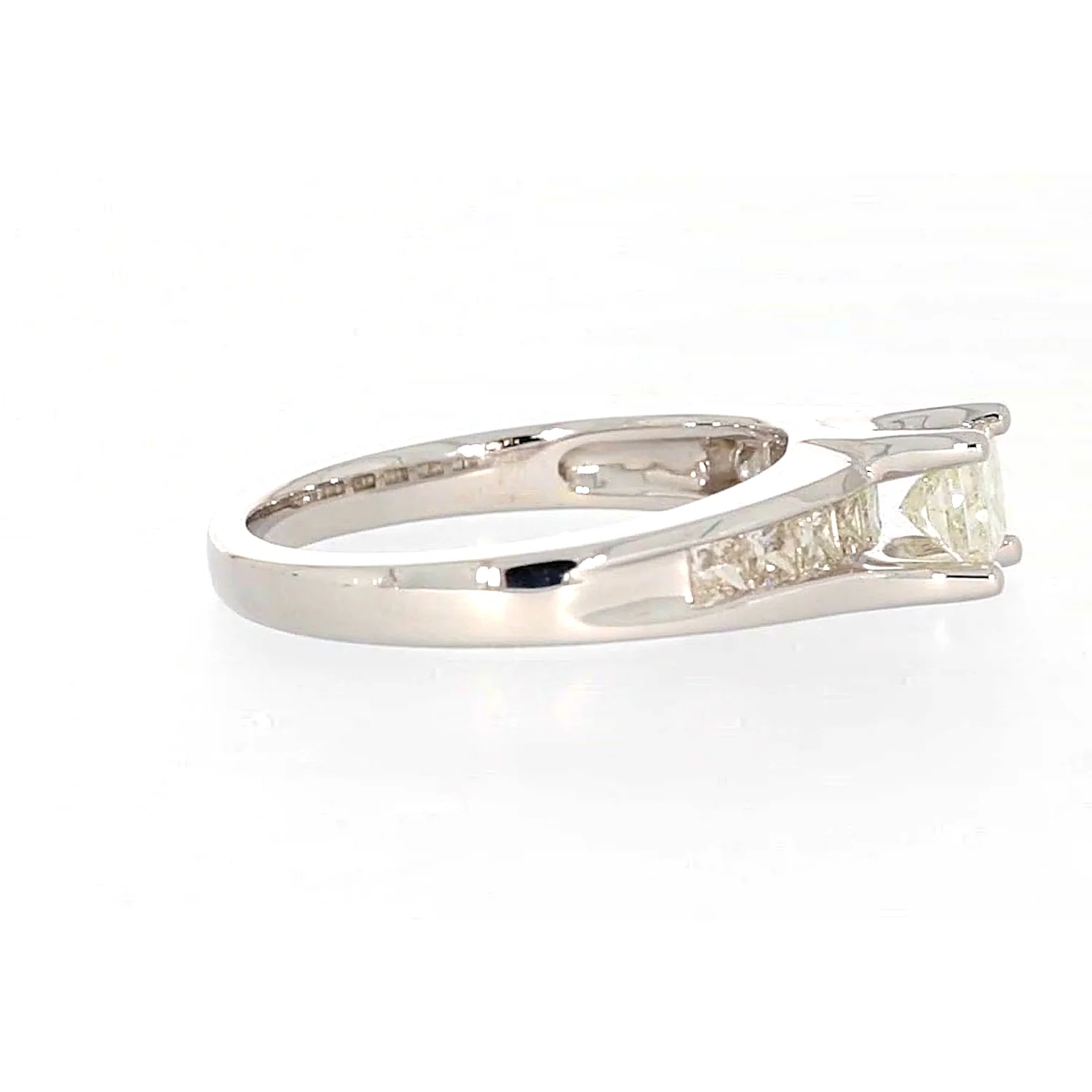 New York 14ct White Gold Princess Cut with 1 CARAT tw of Diamonds Ring - Image 60