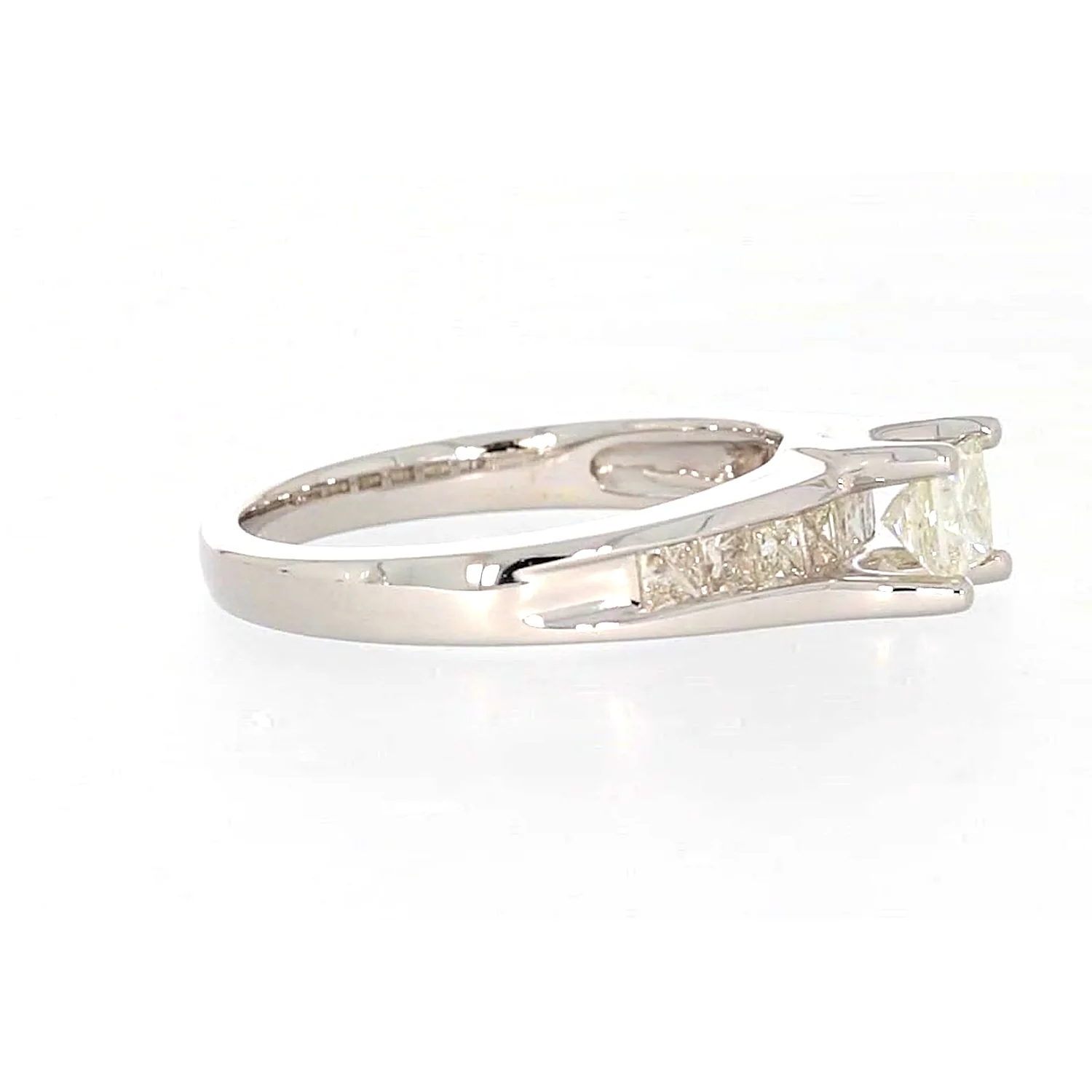 New York 14ct White Gold Princess Cut with 1 CARAT tw of Diamonds Ring - Image 62