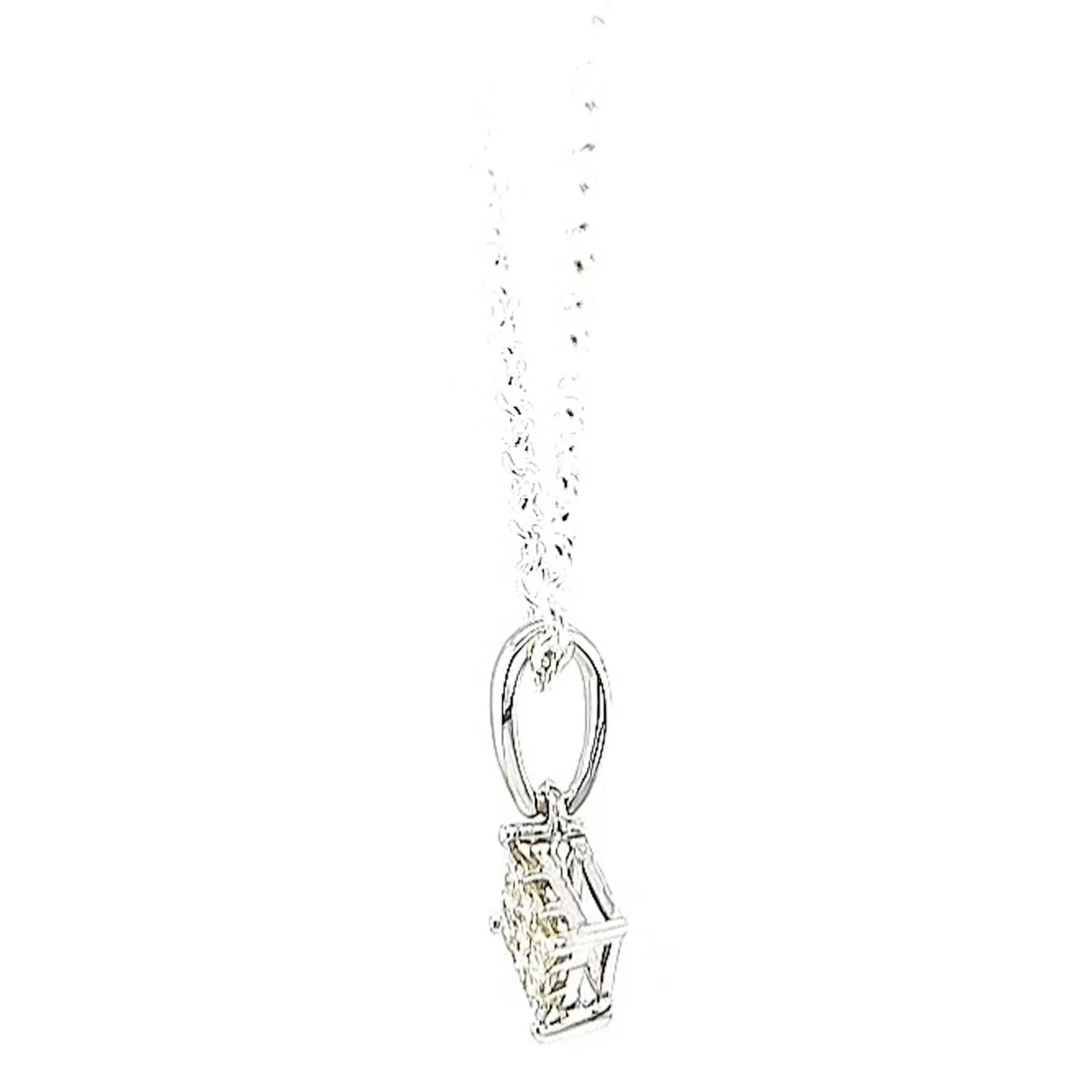 9ct White Gold Princess Cut with 0.15 CARAT tw of Diamond Pendant - Image 19