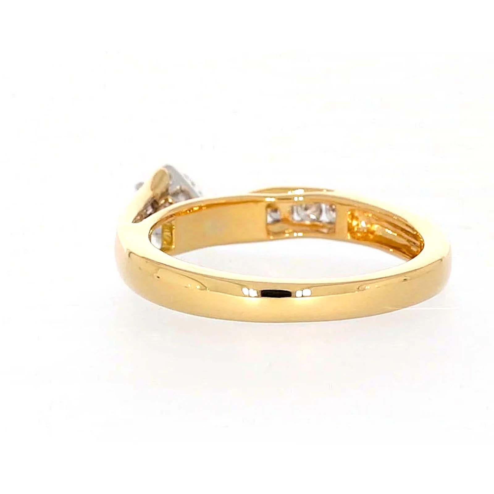 18ct Two Tone Gold Round Brilliant Cut with 0.50 Carat tw of Diamonds Ring - Image 31