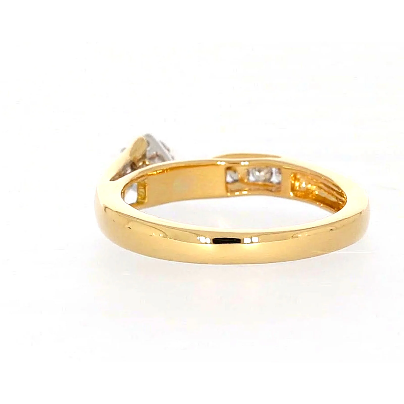 18ct Two Tone Gold Round Brilliant Cut with 0.50 Carat tw of Diamonds Ring - Image 32