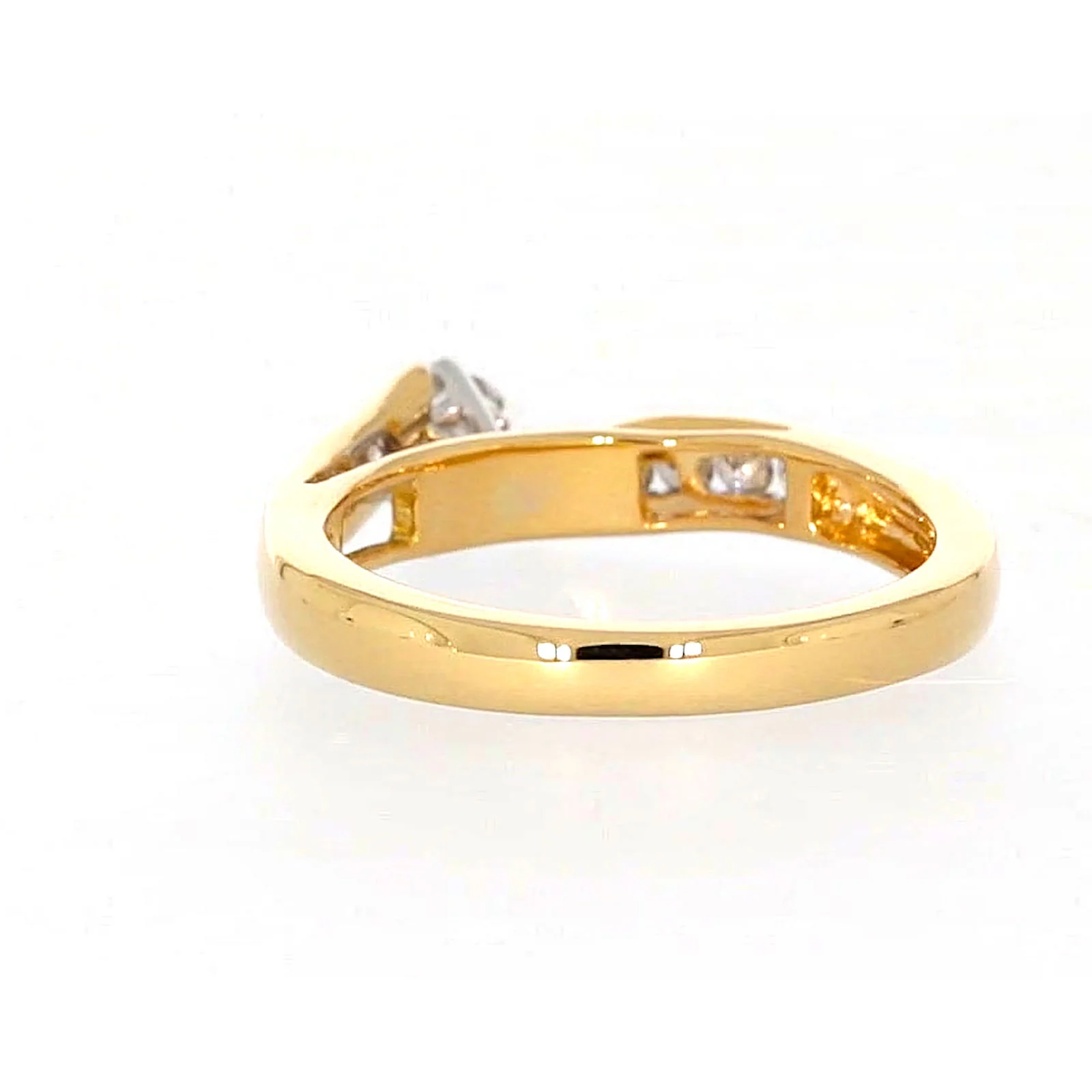 18ct Two Tone Gold Round Brilliant Cut with 0.50 Carat tw of Diamonds Ring - Image 33